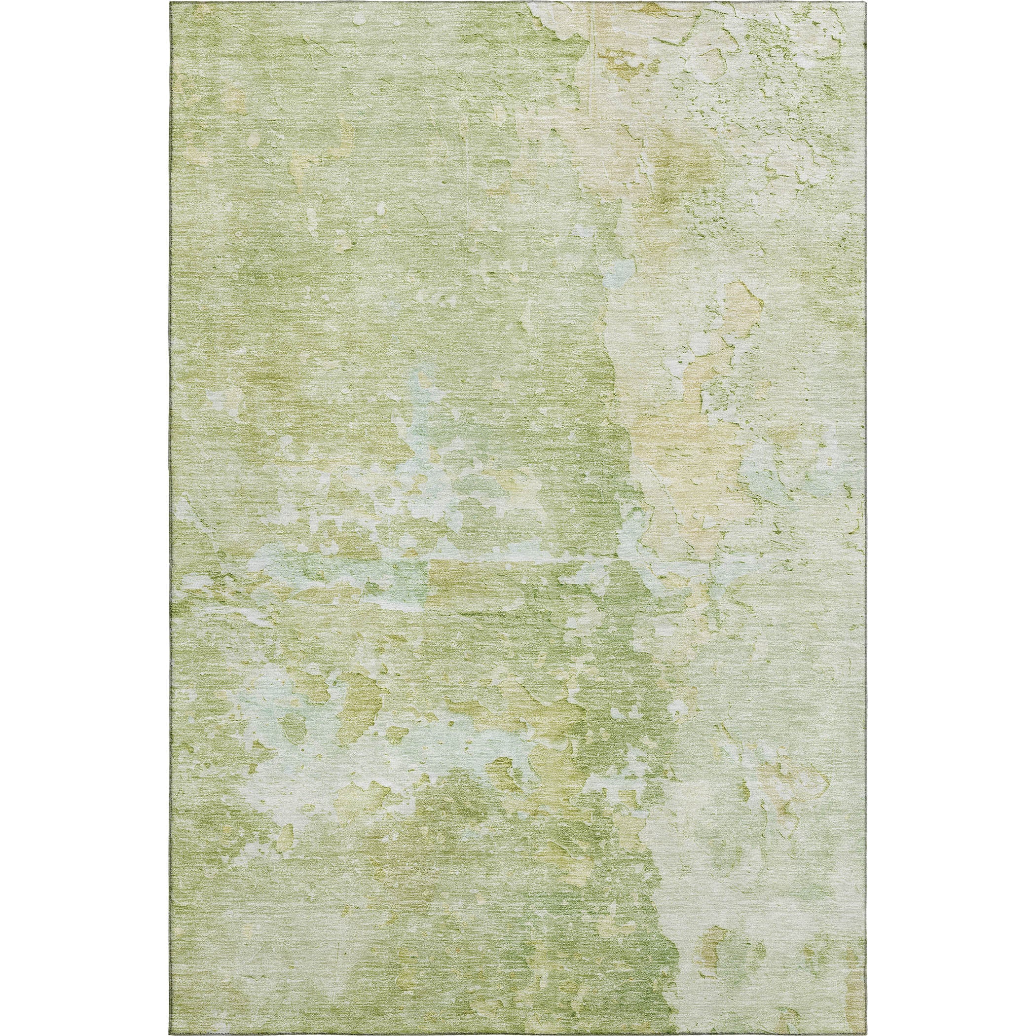 Havana Machine Washable Transitional Aloe Green Rug 2'6" x 3'10" #shape_Rectangle
