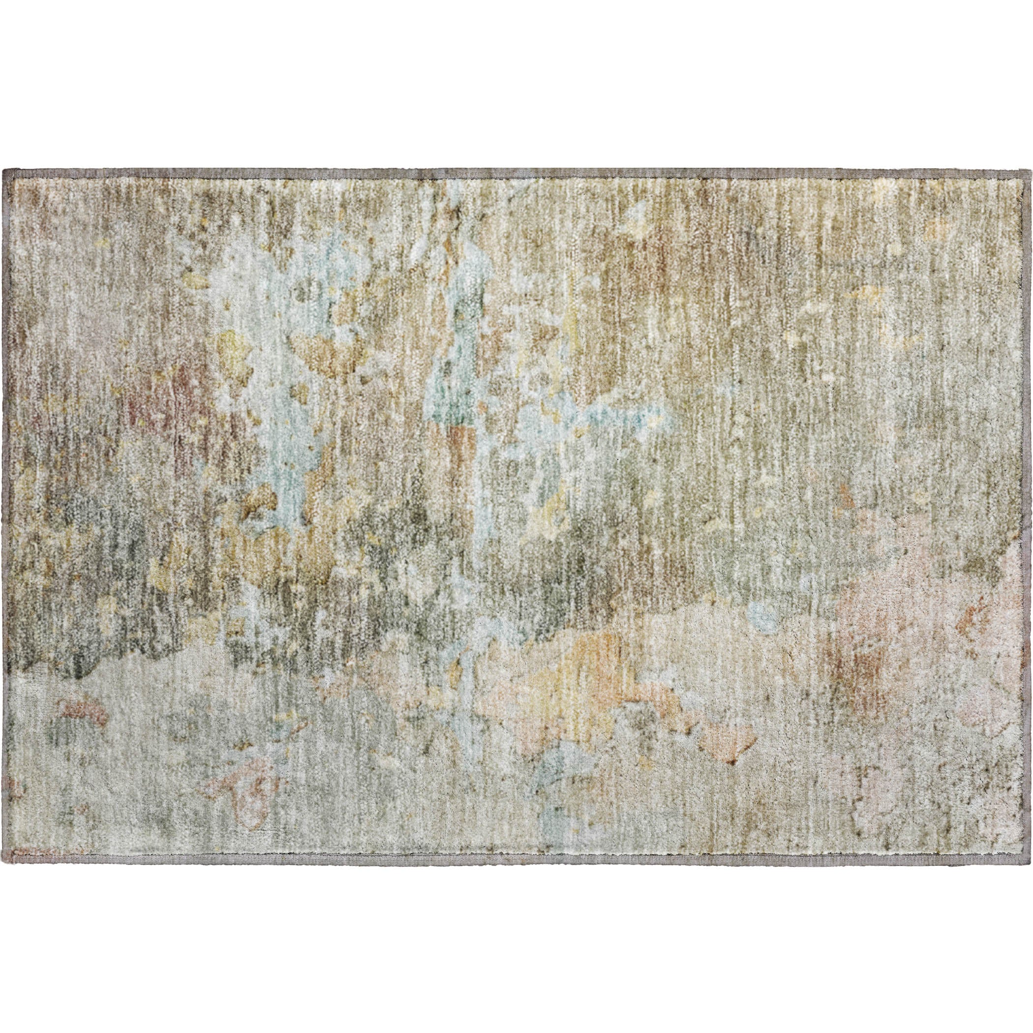 Havana Machine Washable Transitional Brown Rug 1'8" x 2'6" #shape_Rectangle