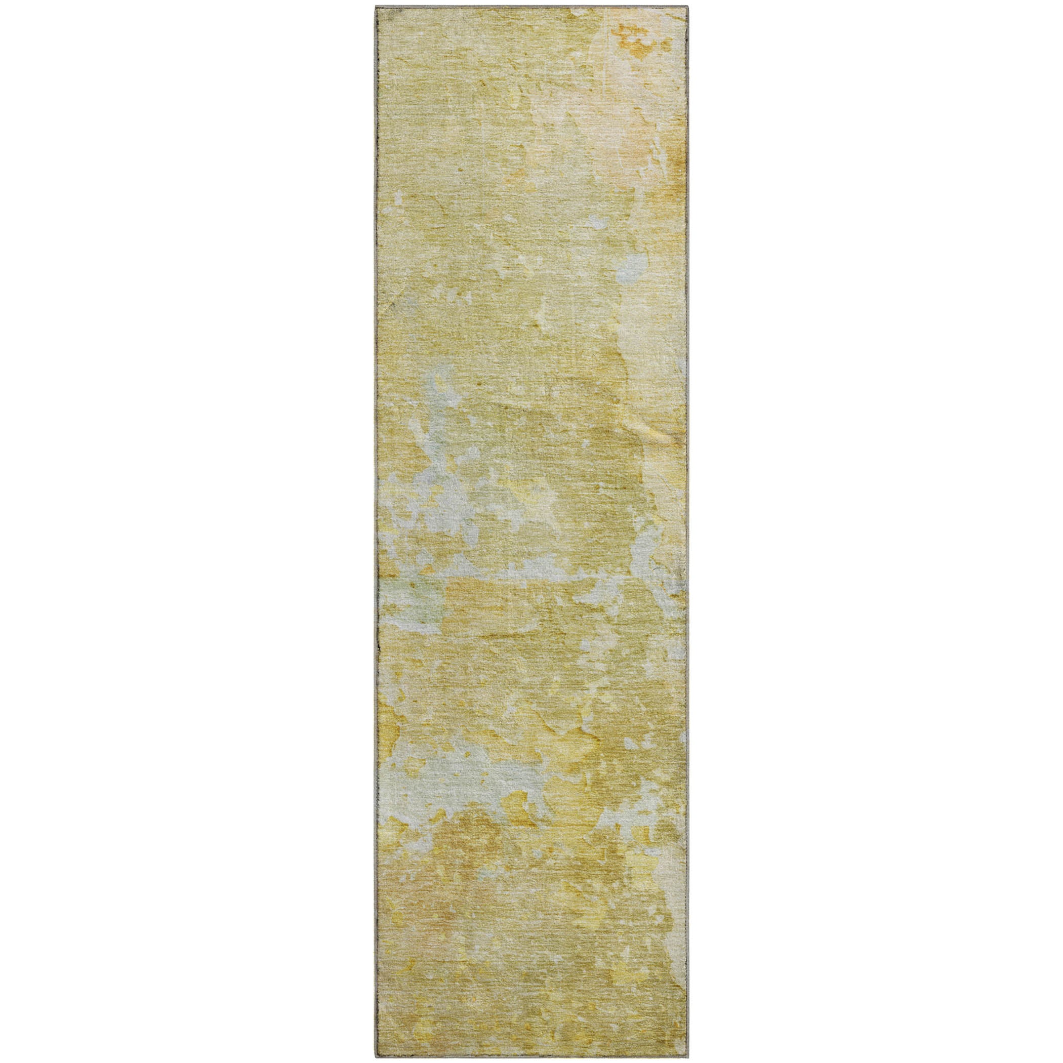 Havana Machine Washable Transitional Gold Rug 2'3" x 7'6" #shape_Runner