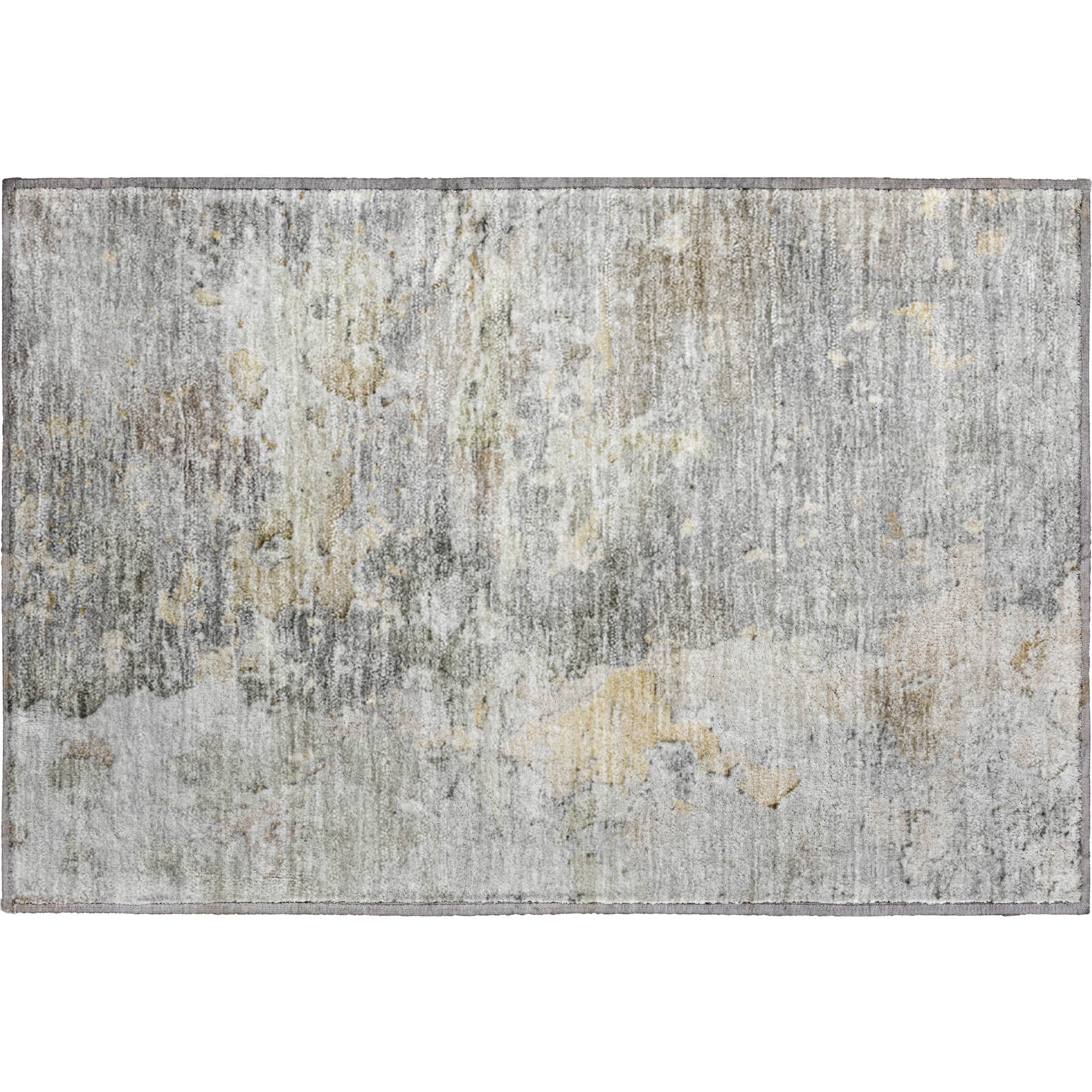 Havana Machine Washable Transitional Gray Rug 1'8" x 2'6" #shape_Rectangle