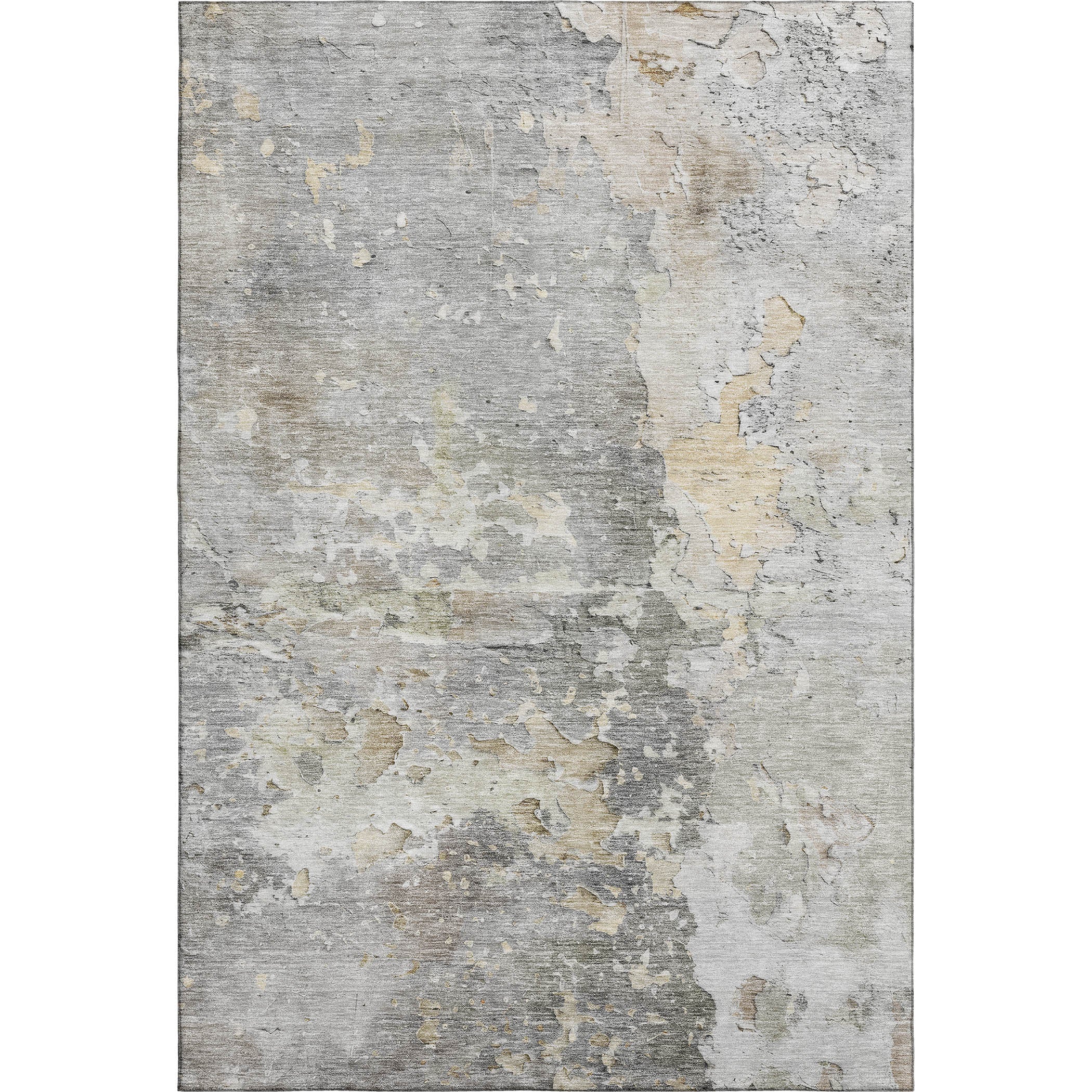 Havana Machine Washable Transitional Gray Rug 2'6" x 3'10" #shape_Rectangle