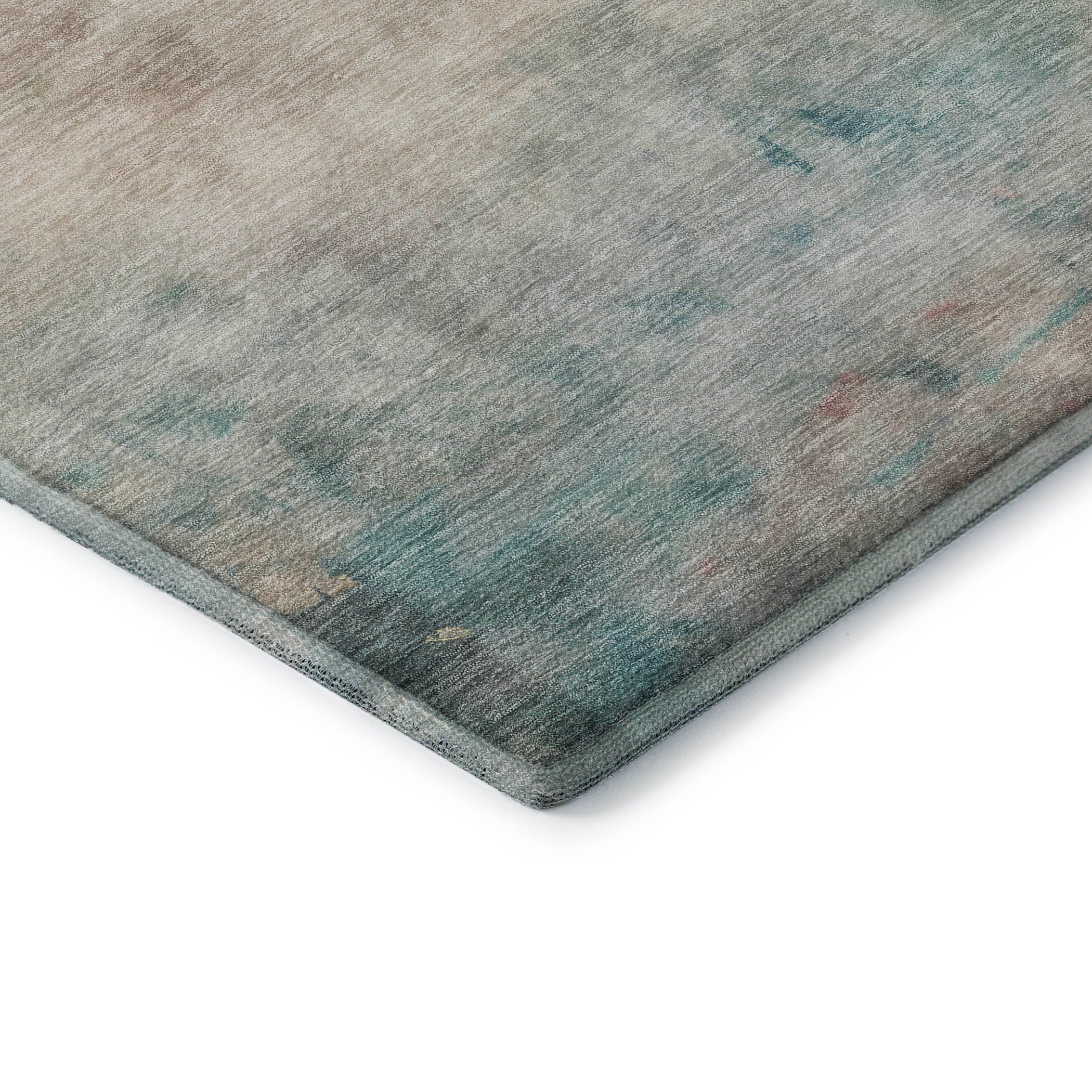 Bern Machine Washable Transitional Taupe Brown Rug 1'8" x 2'6" #shape_Rectangle