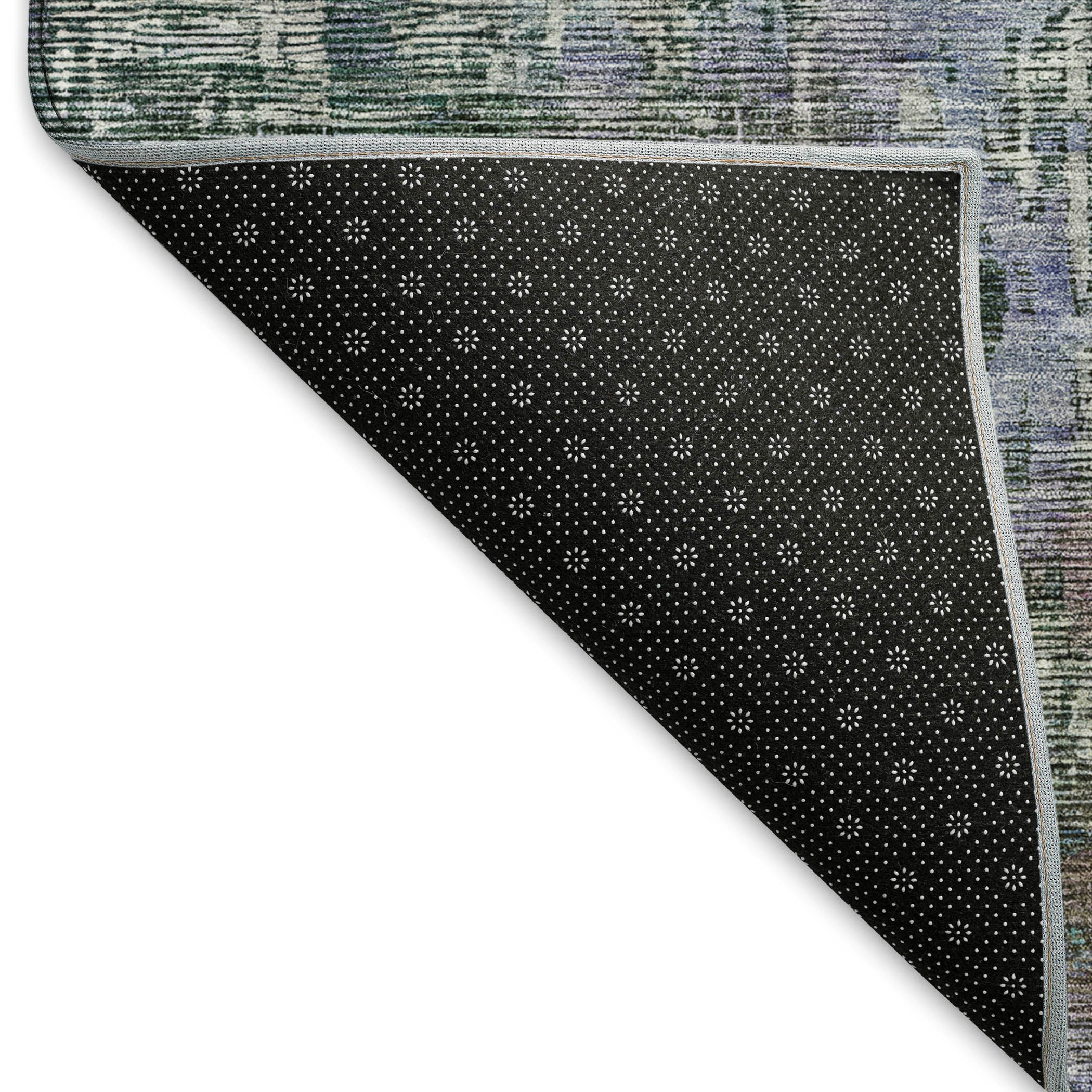 Prague Machine Washable Transitional Fern Green Rug 1'8" x 2'6" #shape_Rectangle