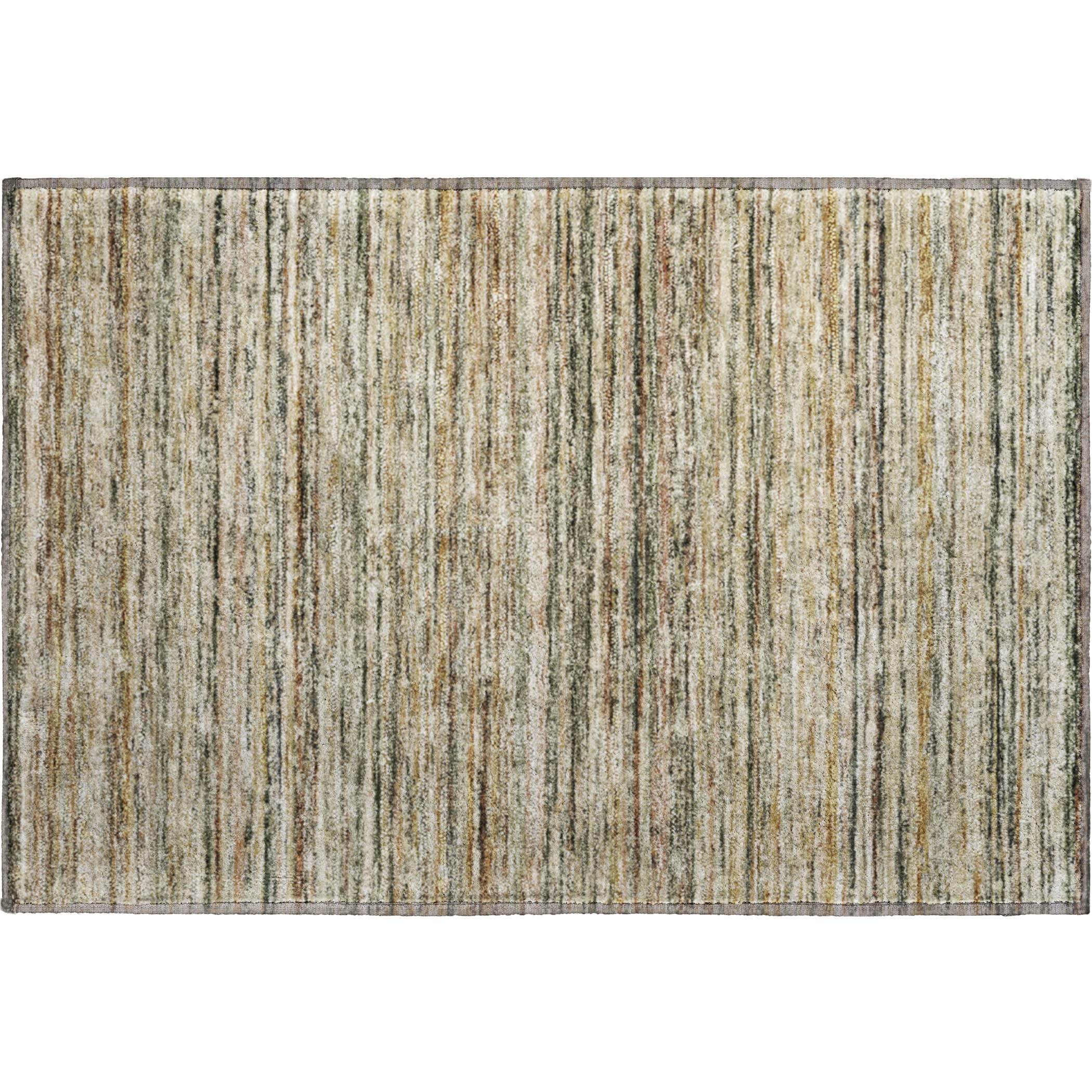 Oslo Machine Washable Transitional Beige Brown Rug 1'8" x 2'6" #shape_Rectangle