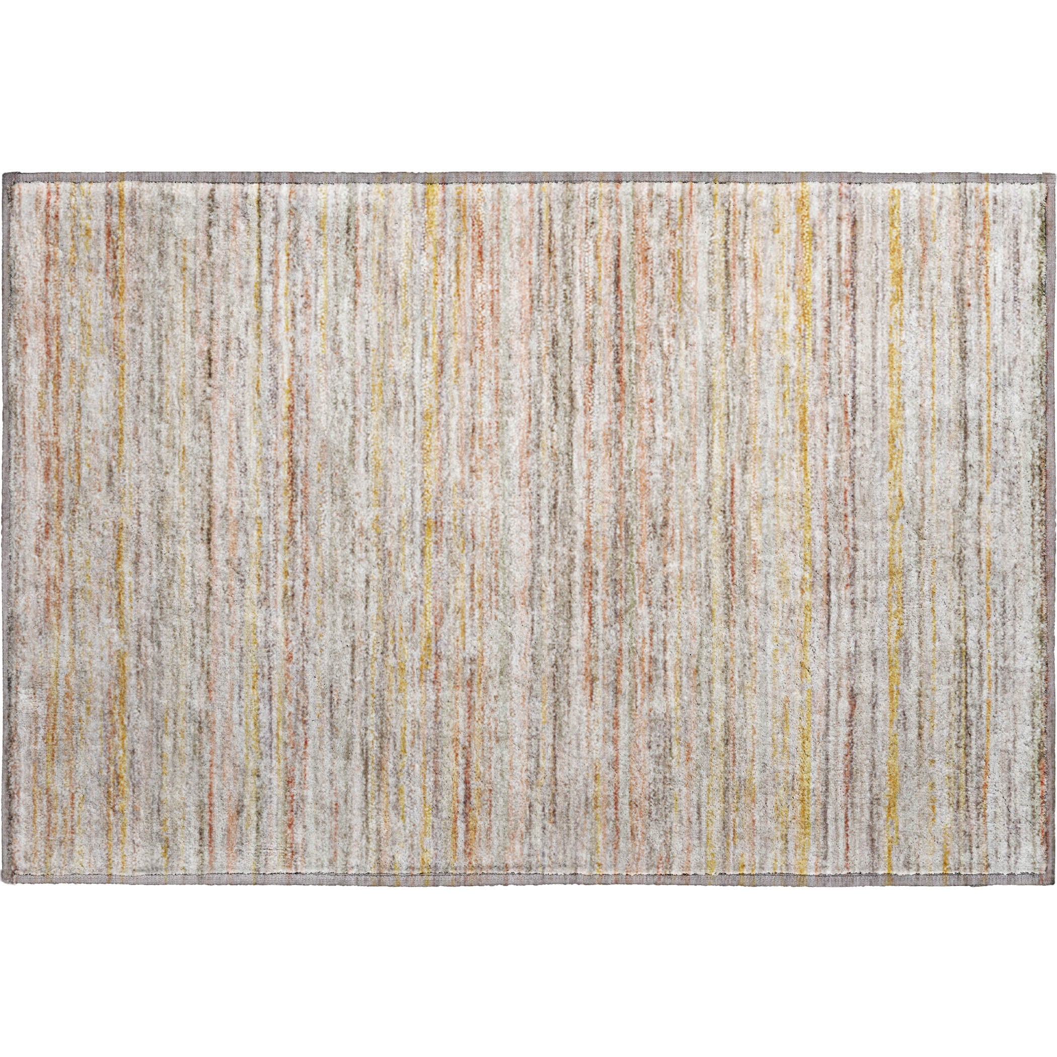 Oslo Machine Washable Transitional Terracotta Orange Rug 1'8" x 2'6" #shape_Rectangle