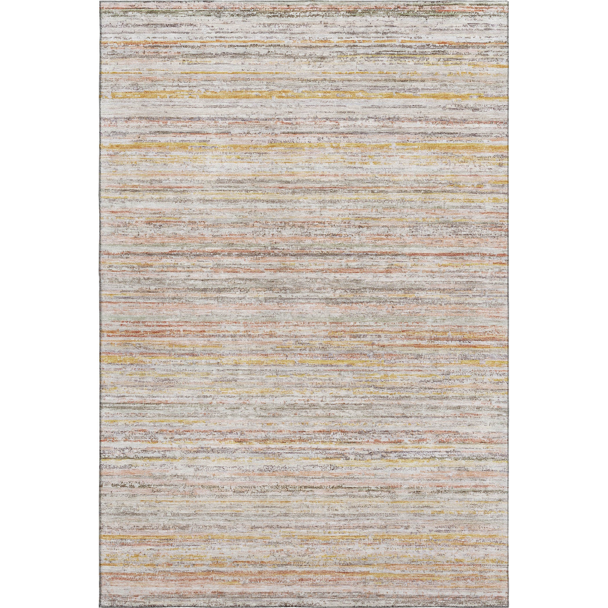 Oslo Machine Washable Transitional Terracotta Orange Rug 2'6" x 3'10" #shape_Rectangle