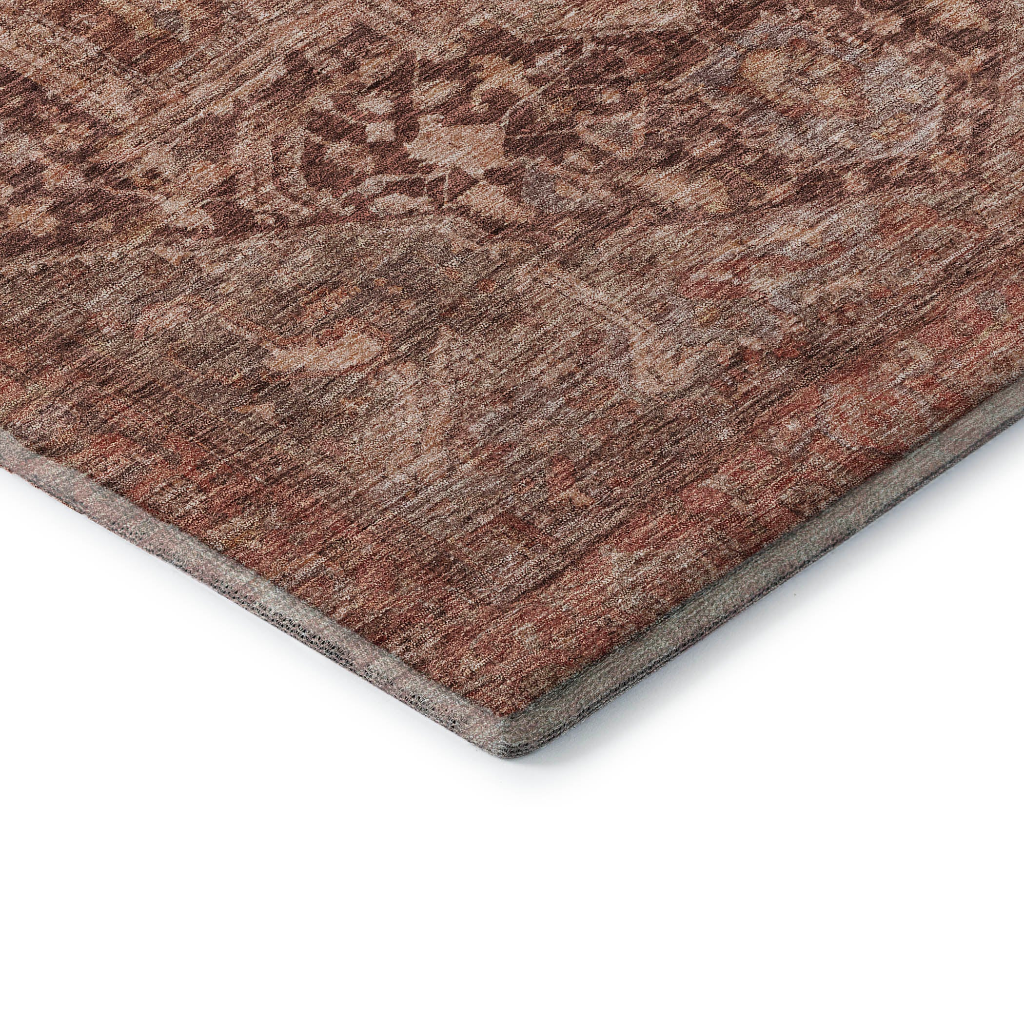 Reykjavik Machine Washable Traditional Burgundy Red Rug 1'8" x 2'6" #shape_Rectangle