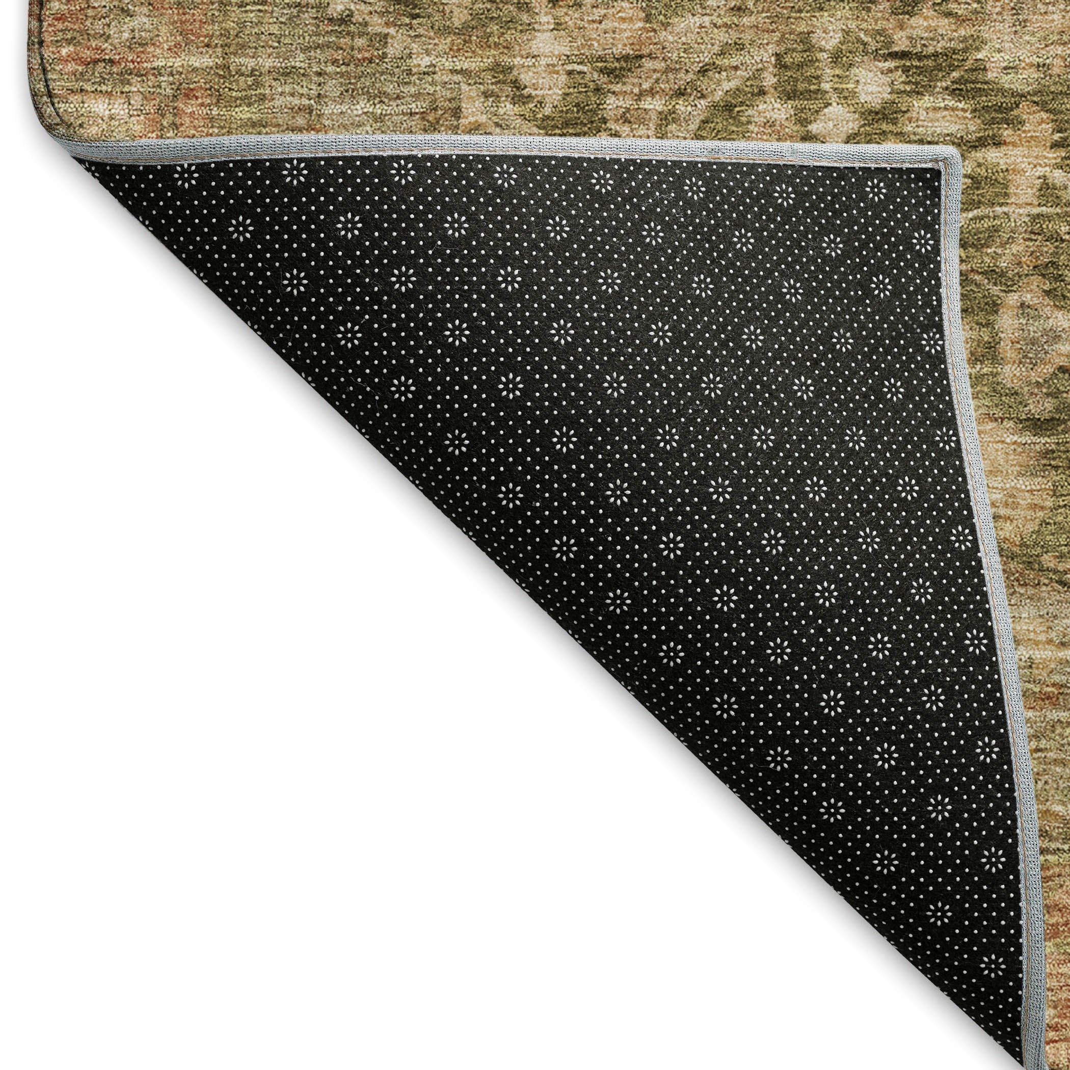 Reykjavik Machine Washable Traditional Fern Green Rug 1'8" x 2'6" #shape_Rectangle