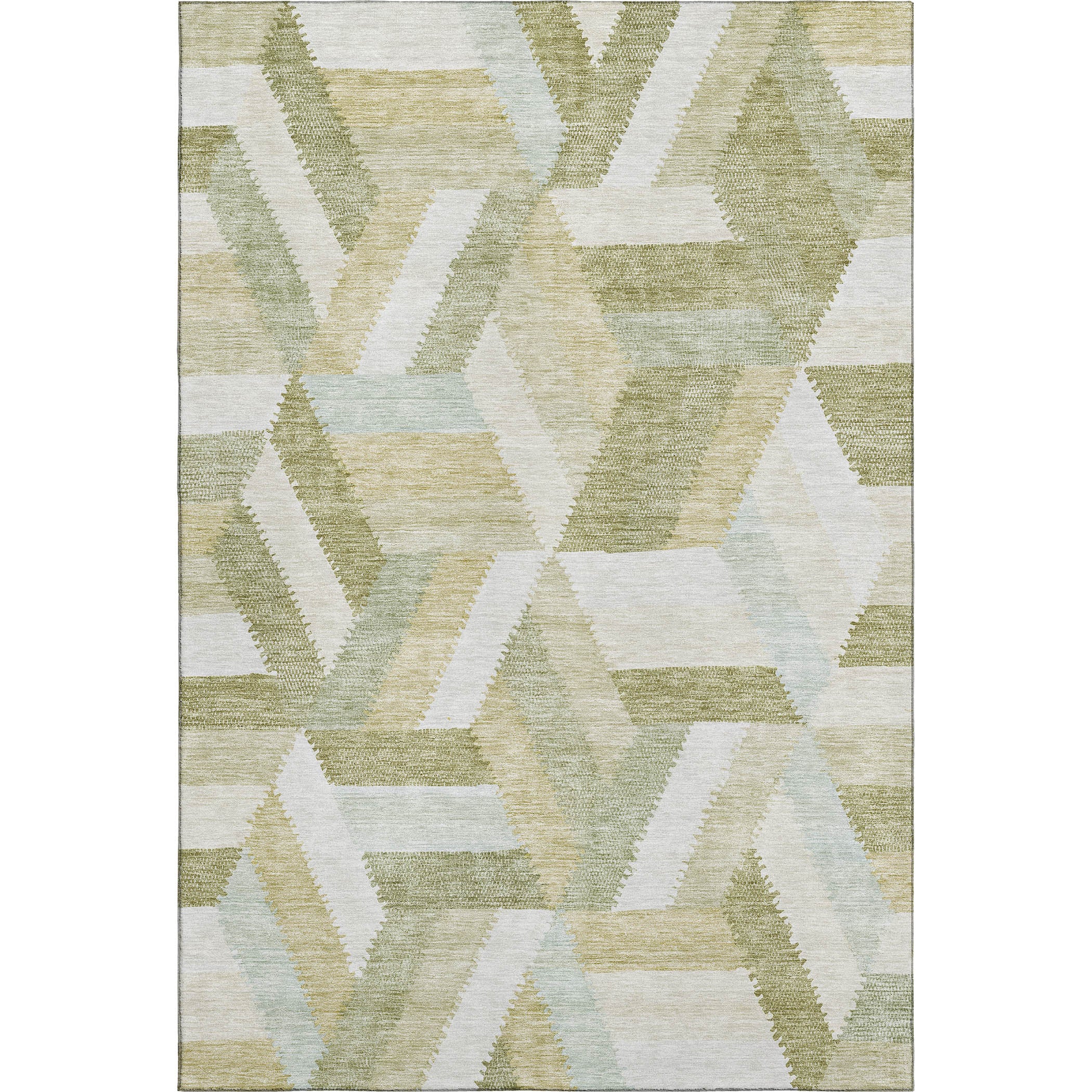 Seville Machine Washable Transitional Aloe Green Rug 2'6" x 3'10" #shape_Rectangle