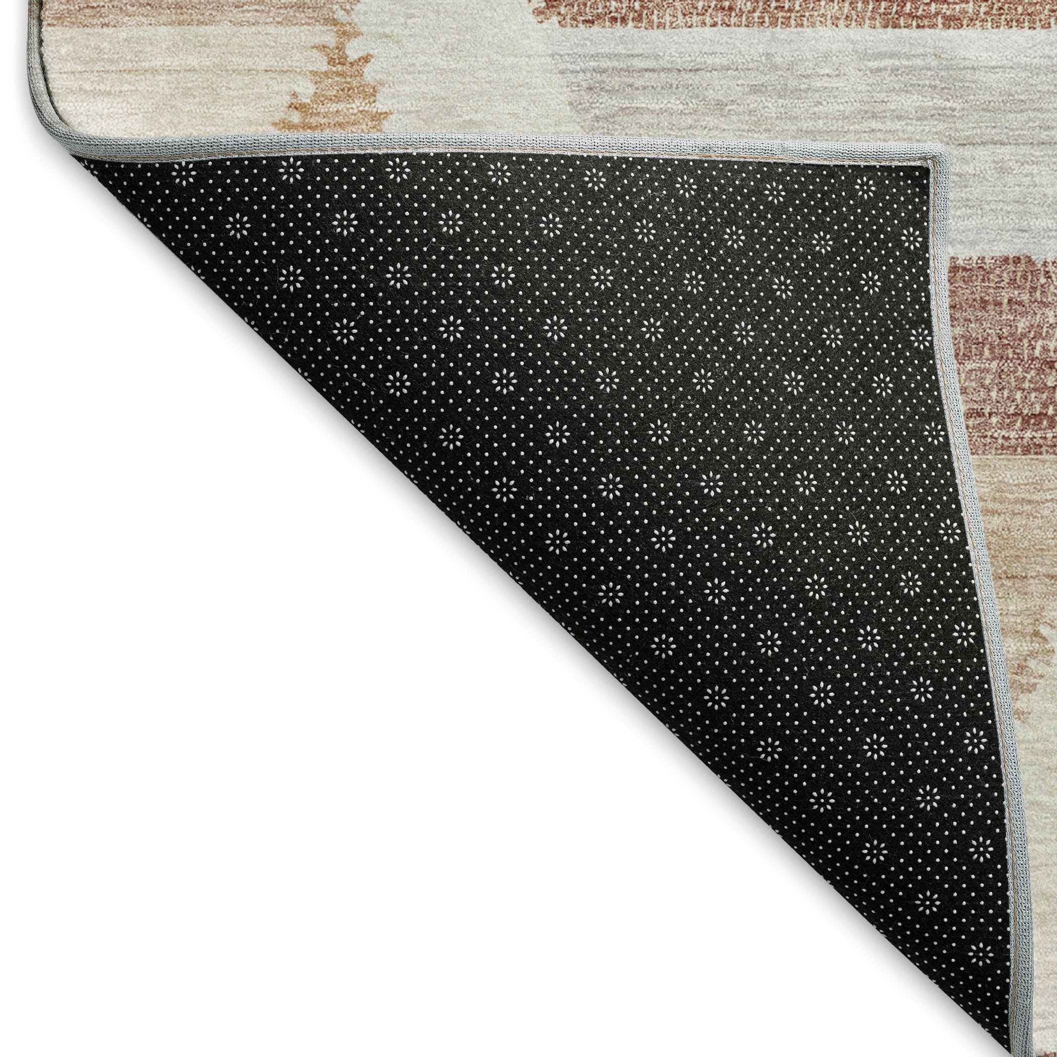 Seville Machine Washable Transitional Copper Orange Rug 1'8" x 2'6" #shape_Rectangle