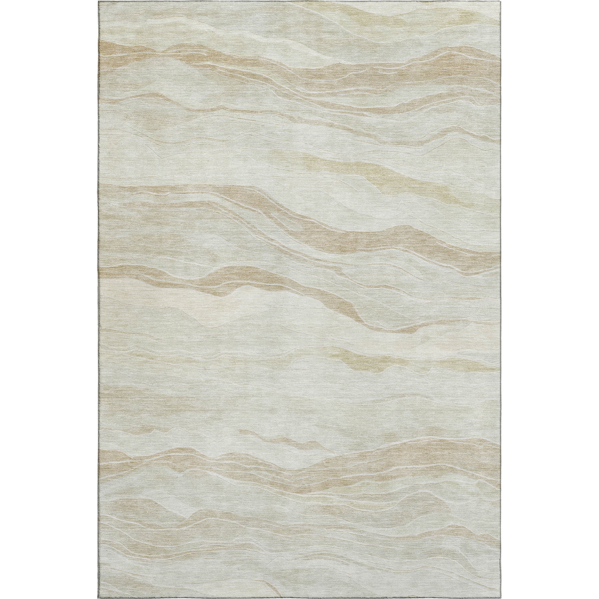 Antigua Machine Washable Transitional Beige Brown Rug 2'6" x 3'10" #shape_Rectangle