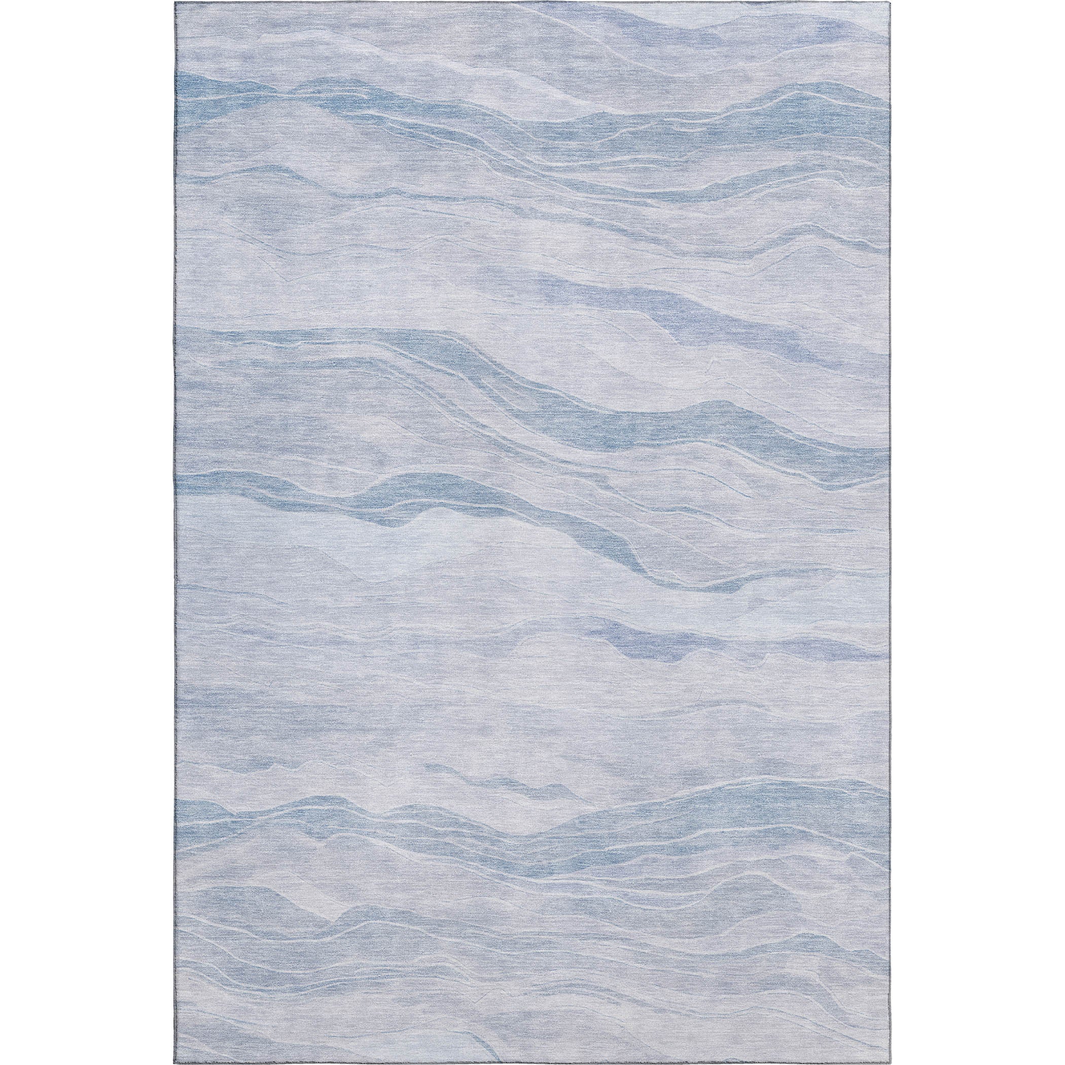 Antigua Machine Washable Transitional Sky Blue Rug 2'6" x 3'10" #shape_Rectangle