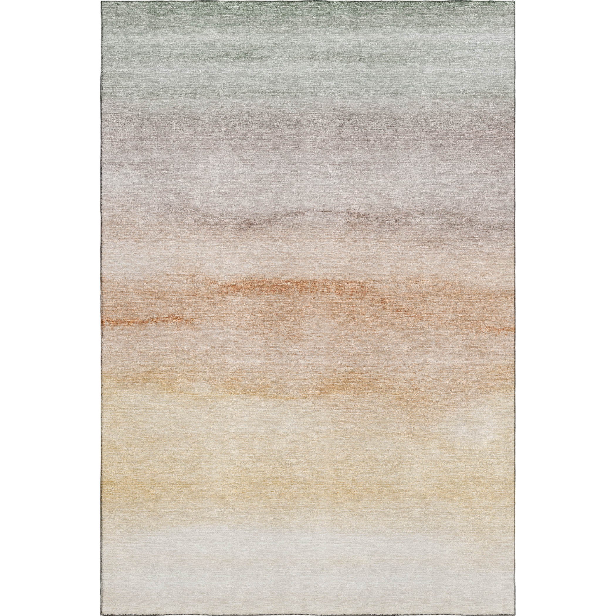 Hoi An Machine Washable Transitional Coral Orange Rug 2'6" x 3'10" #shape_Rectangle