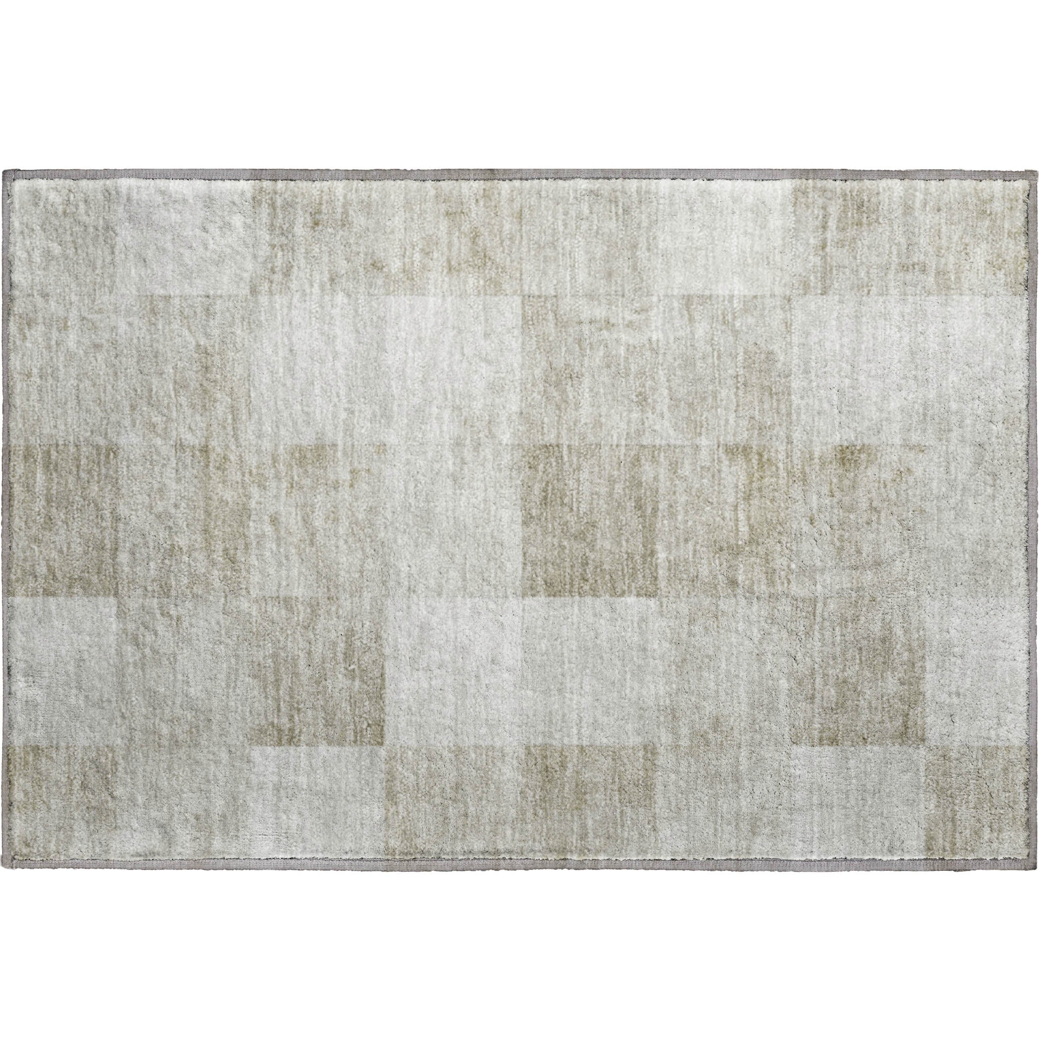 Siena Machine Washable Transitional Beige Brown Rug 1'8" x 2'6" #shape_Rectangle