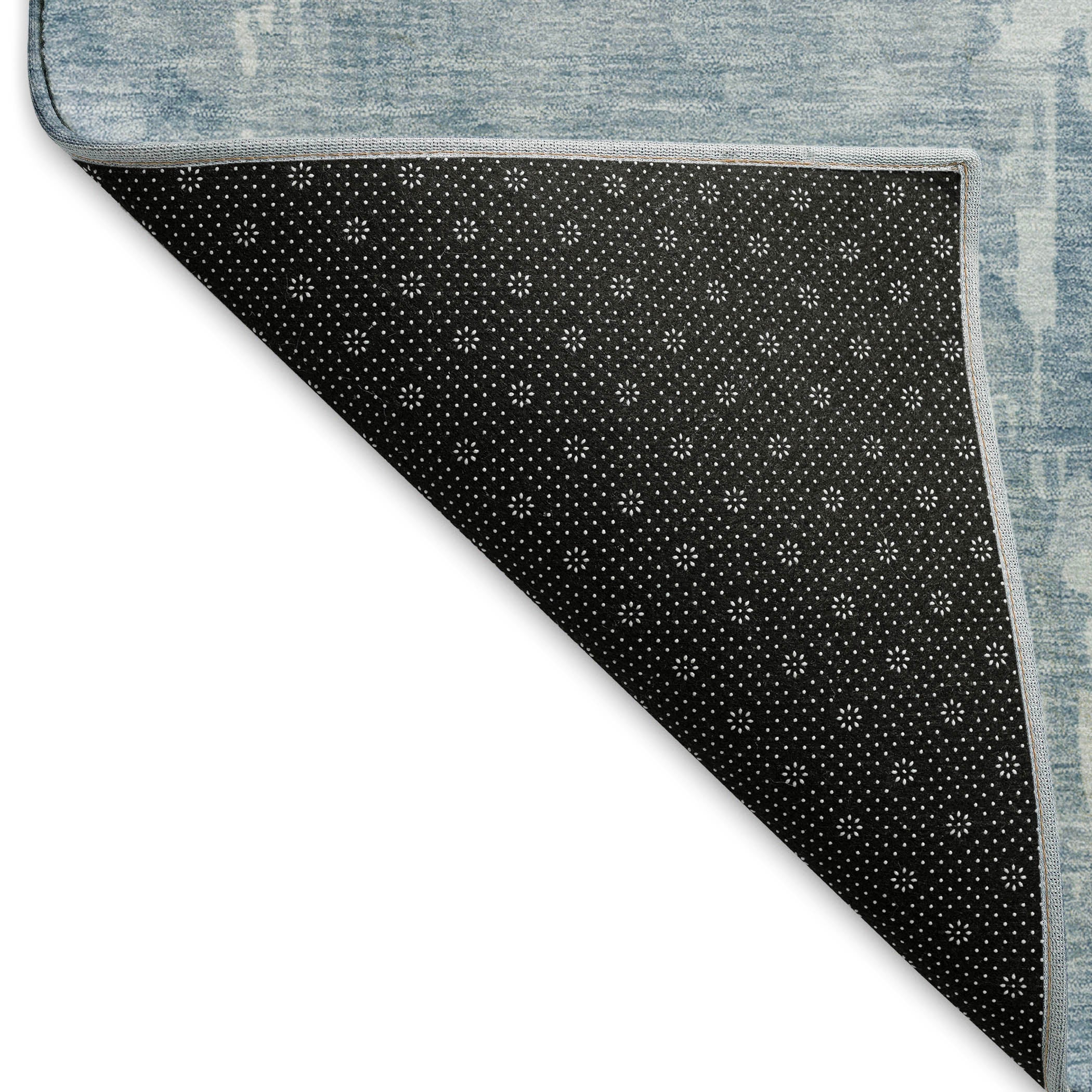 Salzburg Machine Washable Transitional Sky Blue Rug 1'8" x 2'6" #shape_Rectangle