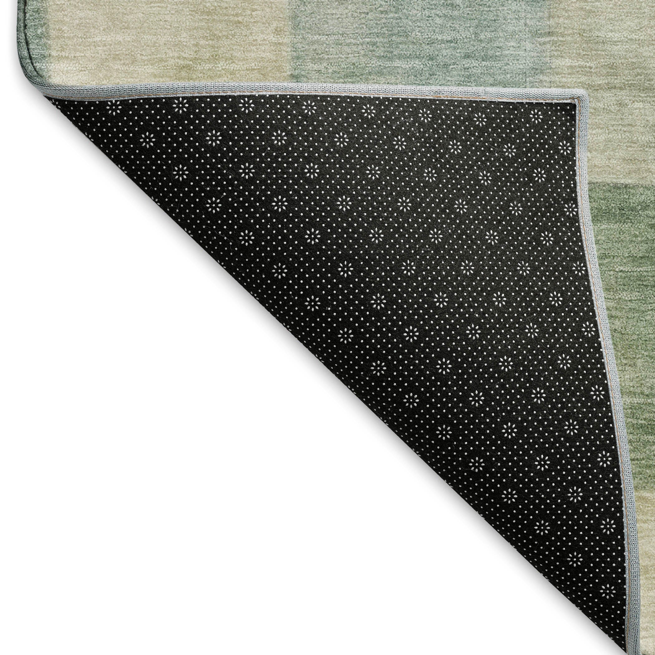 Kyoto Machine Washable Transitional Seafoam Blue Rug 1'8" x 2'6" #shape_Rectangle