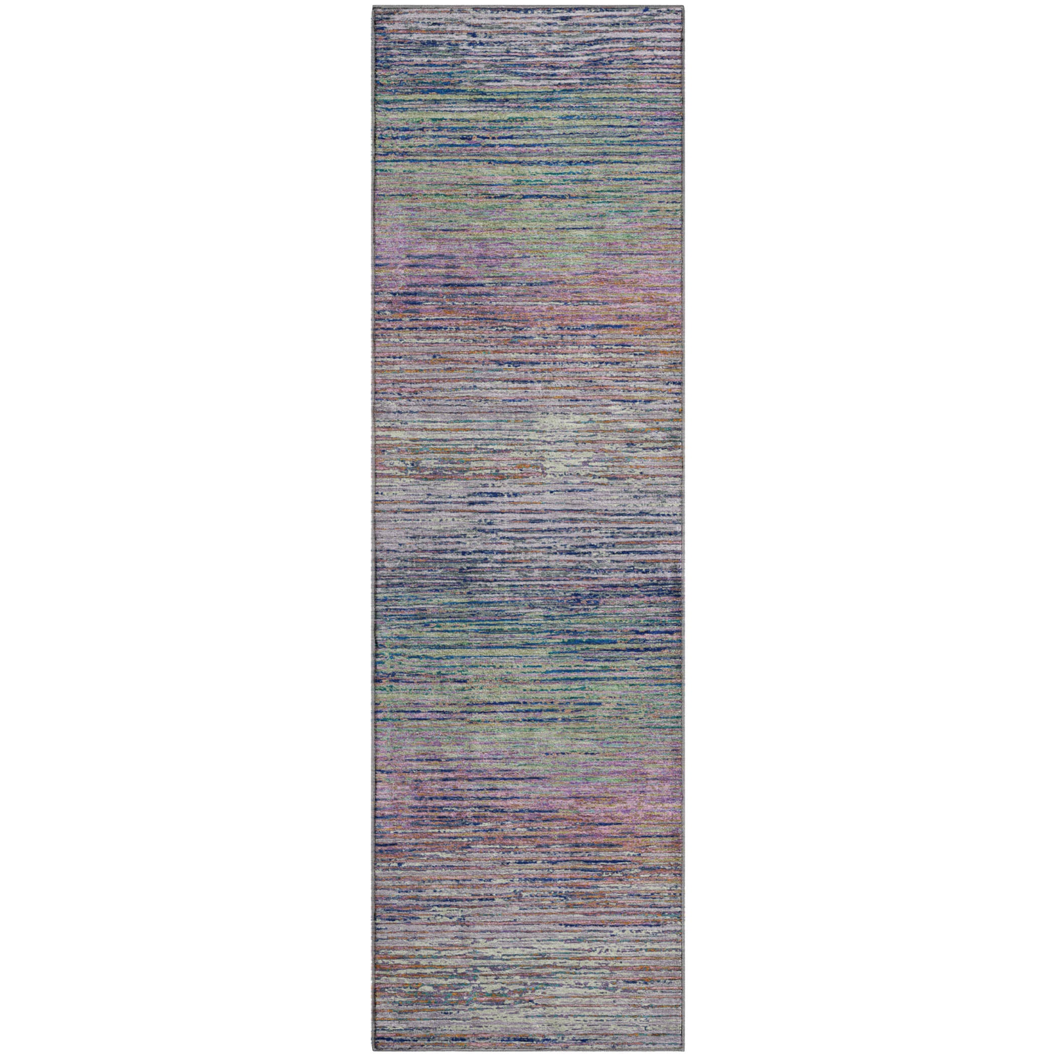 Dublin Machine Washable Transitional Blush Pink Rug 2'3" x 7'6" #shape_Runner
