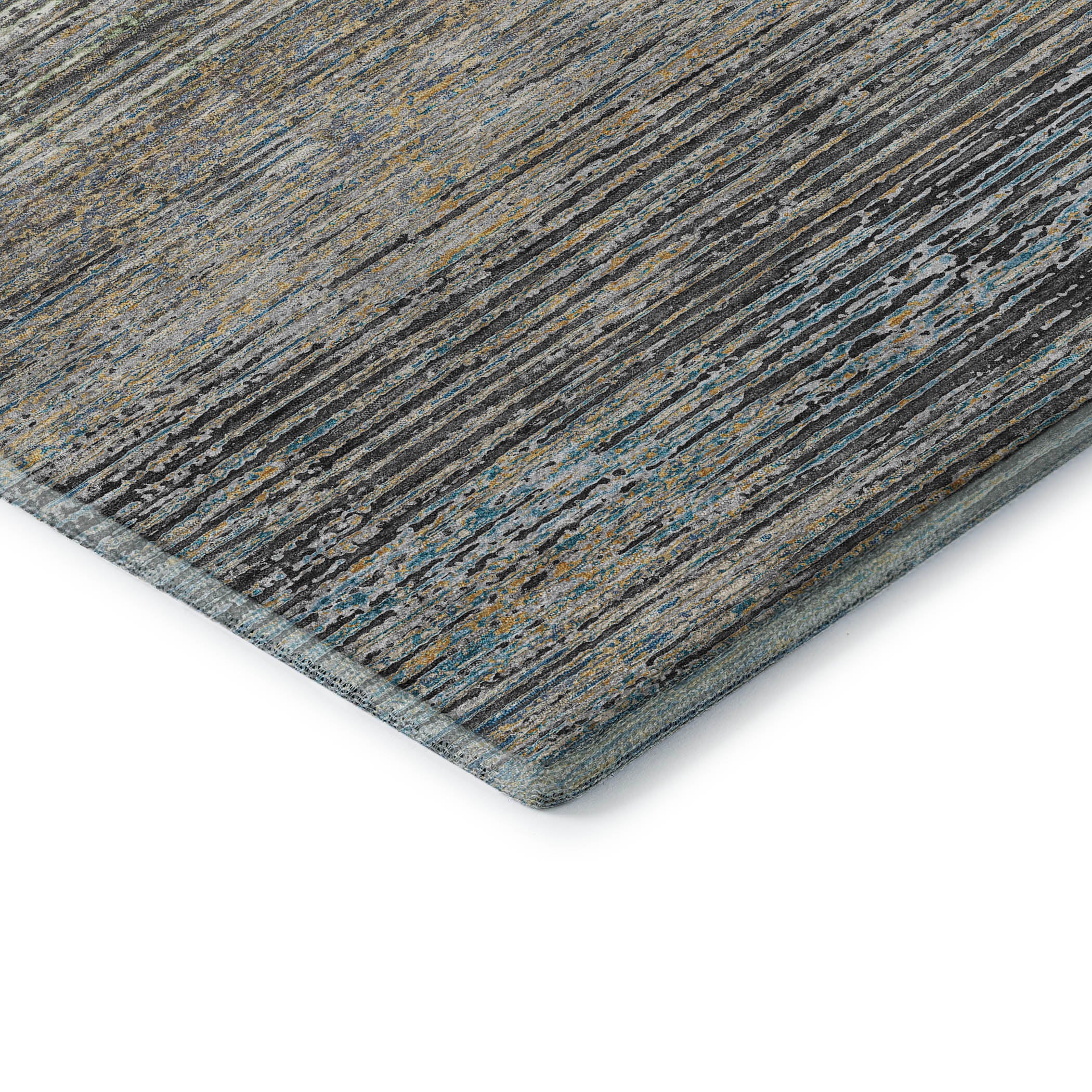 Dublin Machine Washable Transitional Granite Gray Rug 1'8" x 2'6" #shape_Rectangle