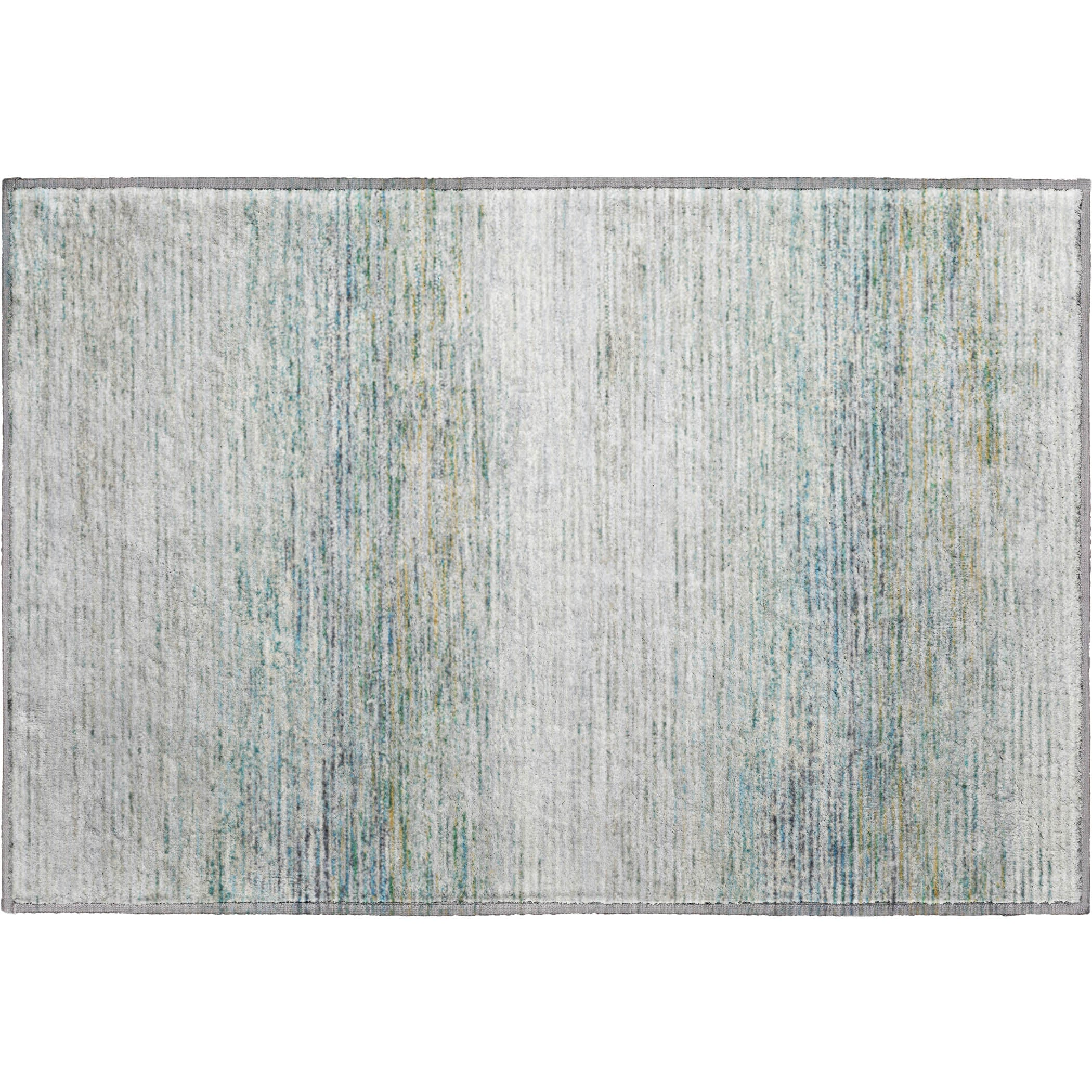 Dublin Machine Washable Transitional Linen Ivory Rug 1'8" x 2'6" #shape_Rectangle