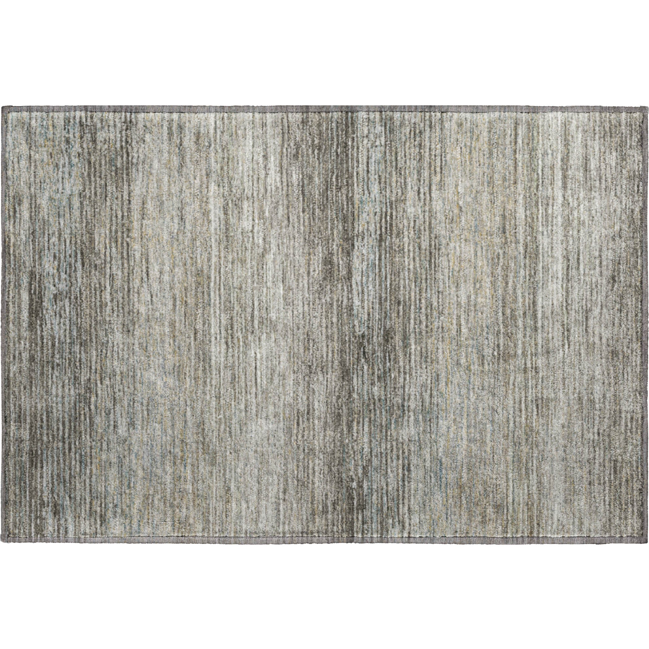 Dublin Machine Washable Transitional Taupe Brown Rug 1'8" x 2'6" #shape_Rectangle