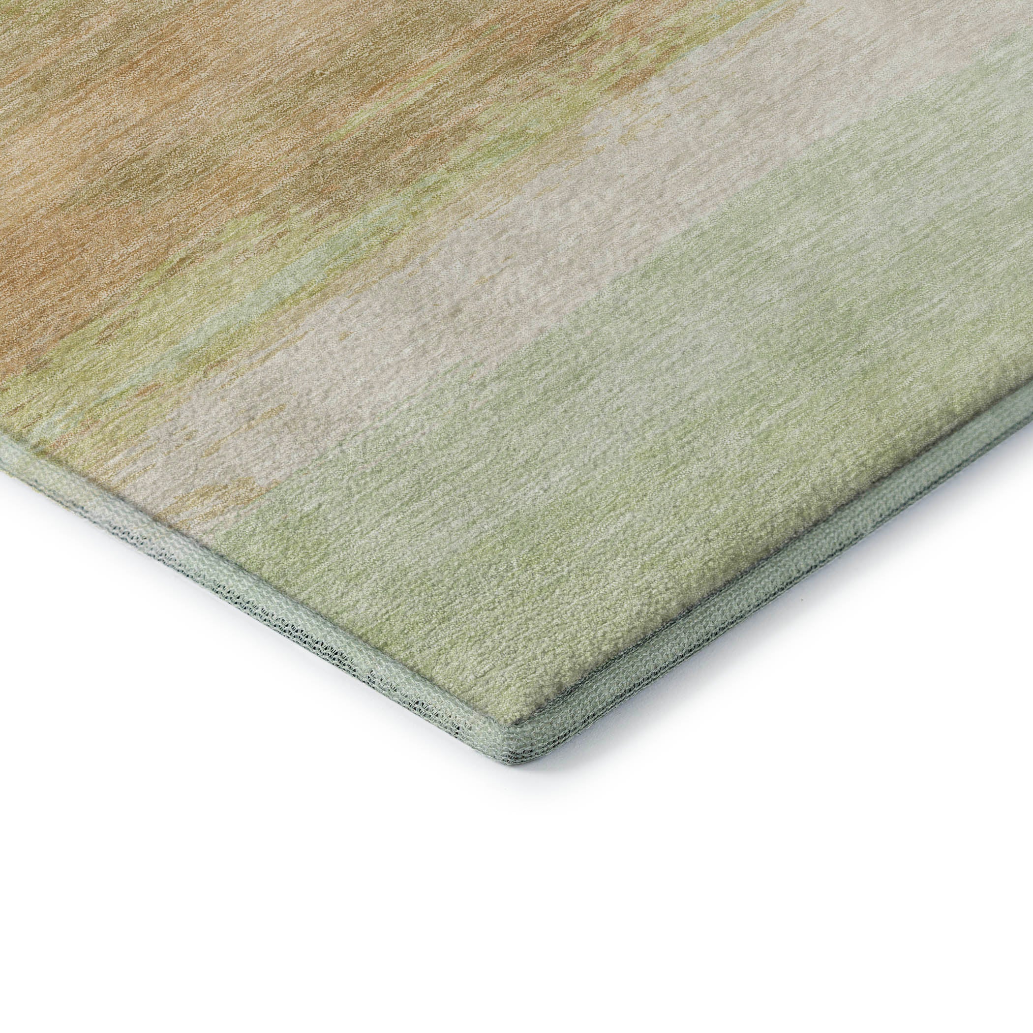 Seville Machine Washable Transitional Aloe Green Rug 1'8" x 2'6" #shape_Rectangle