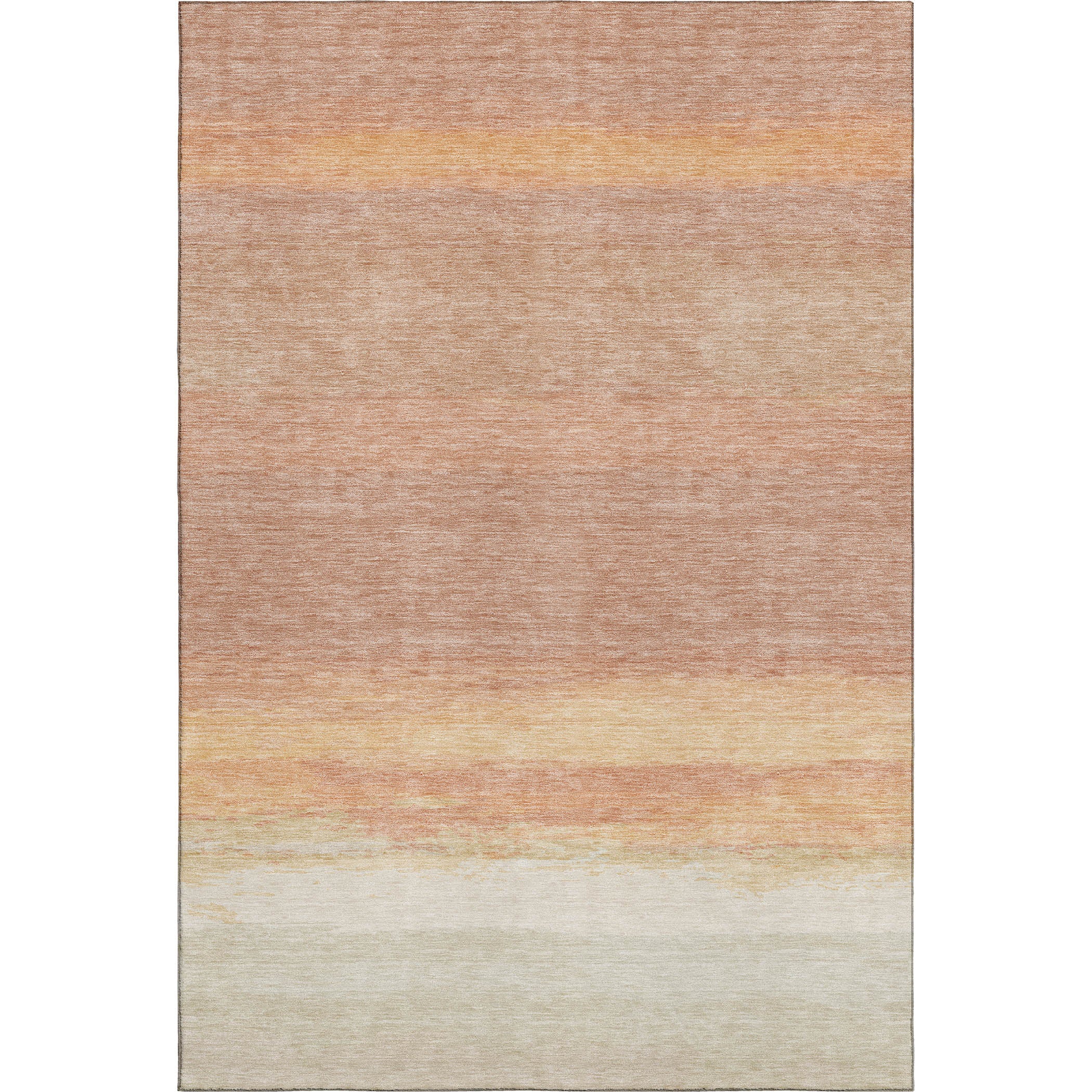 Seville Machine Washable Transitional Salmon Orange Rug 2'6" x 3'10" #shape_Rectangle