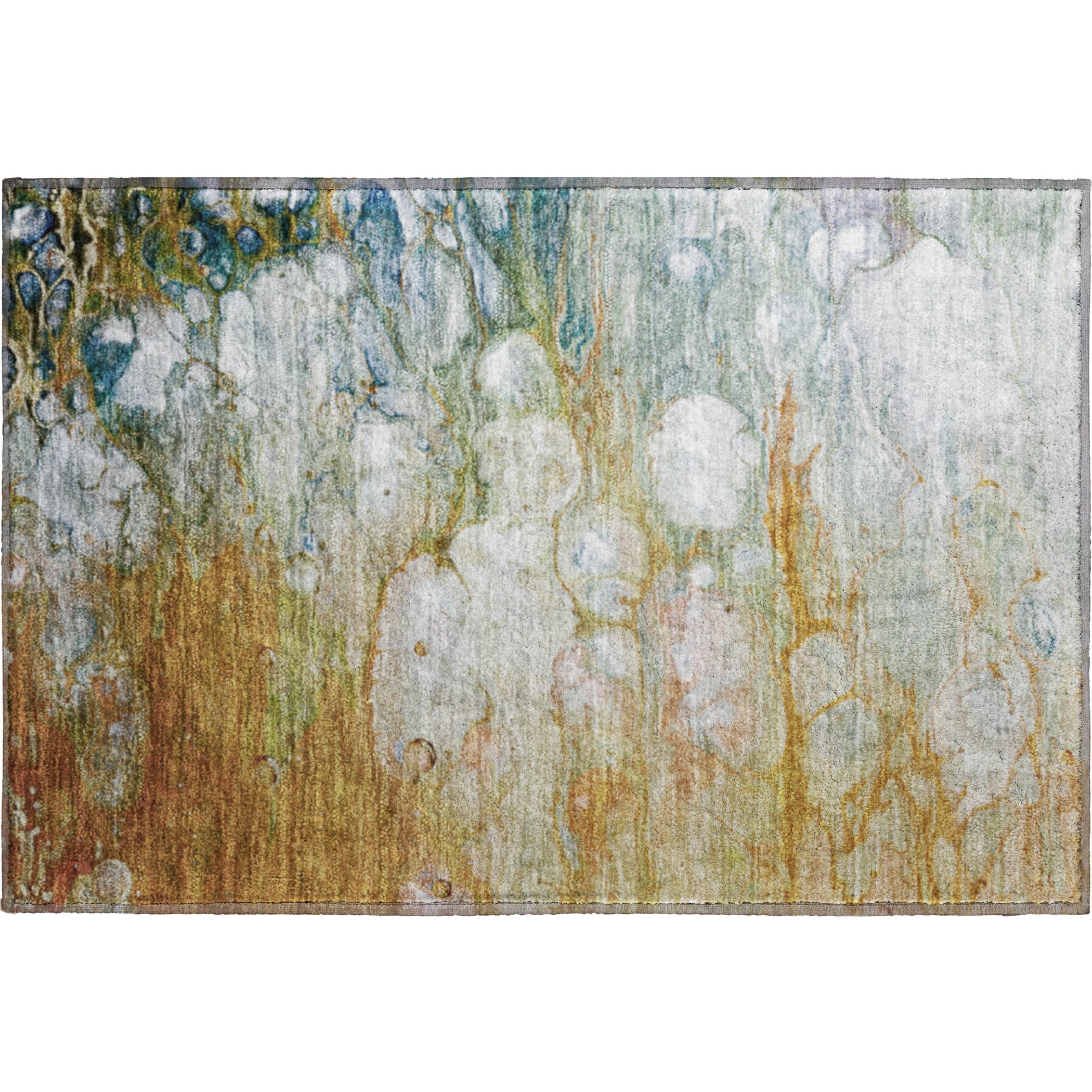 Dublin Machine Washable Transitional Paprika Orange Rug 1'8" x 2'6" #shape_Rectangle