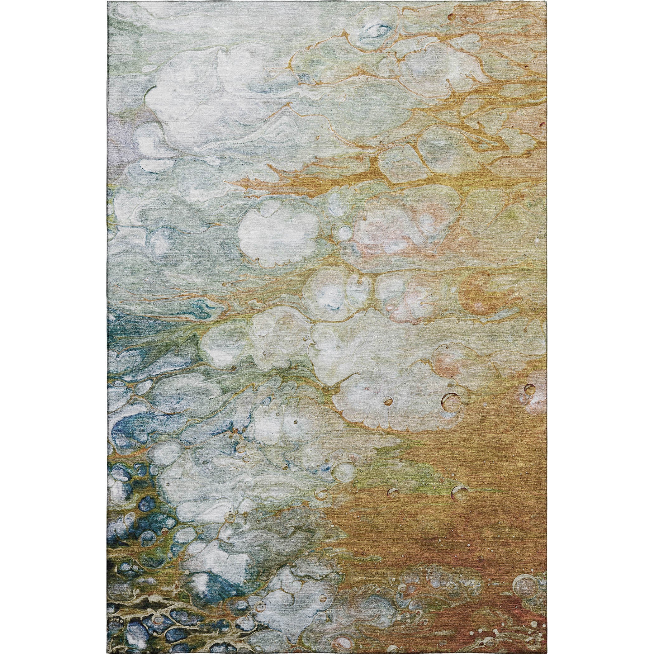 Dublin Machine Washable Transitional Paprika Orange Rug 2'6" x 3'10" #shape_Rectangle
