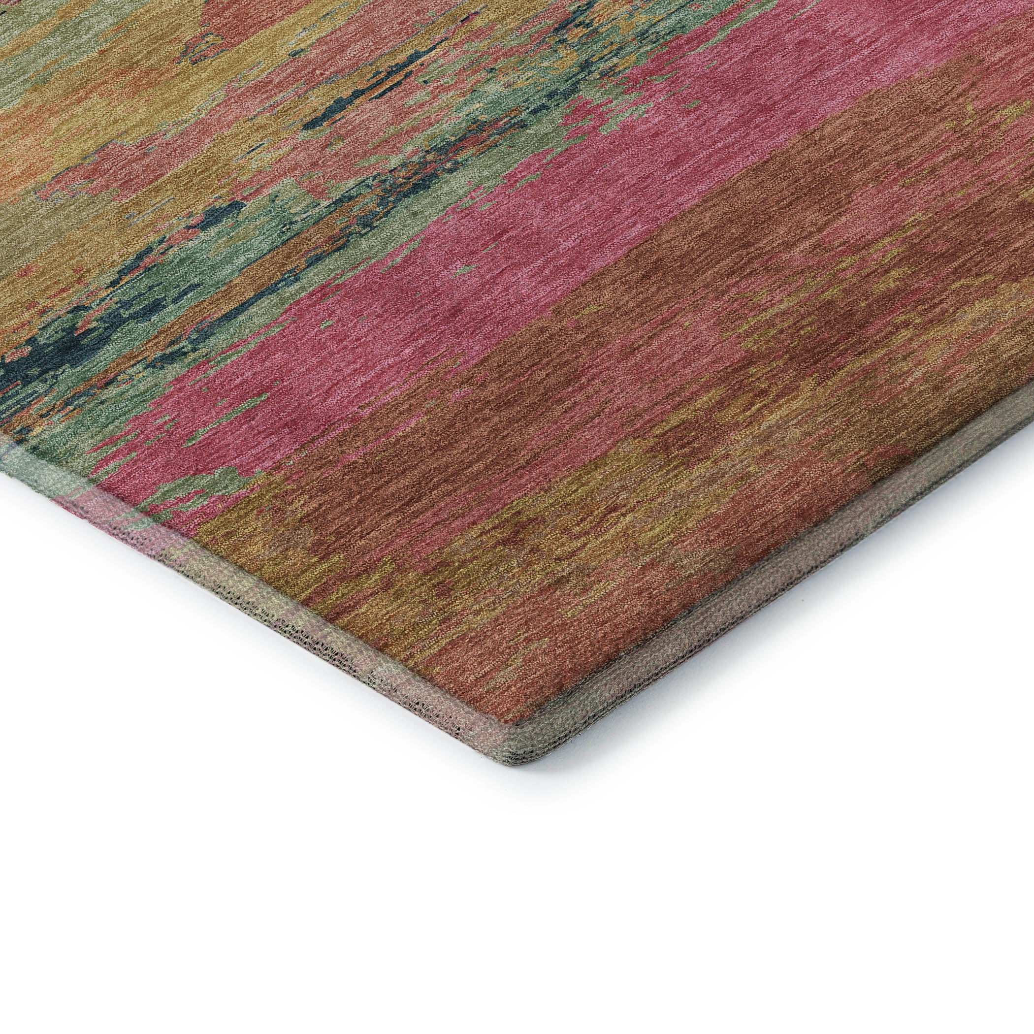 Montevideo Machine Washable Transitional Blush Pink Rug 1'8" x 2'6" #shape_Rectangle