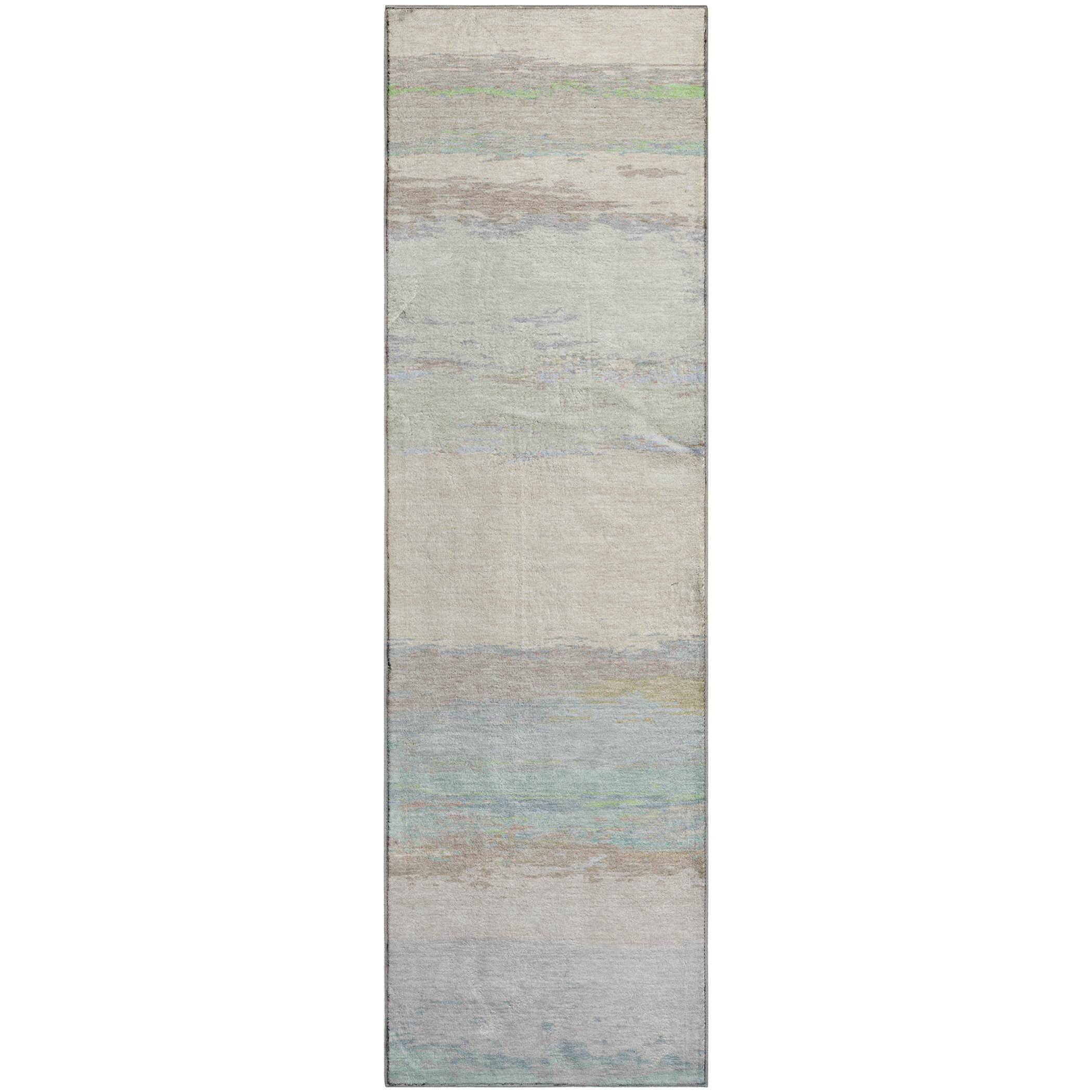 Montevideo Machine Washable Transitional Ivory Rug 2'3" x 7'6" #shape_Runner