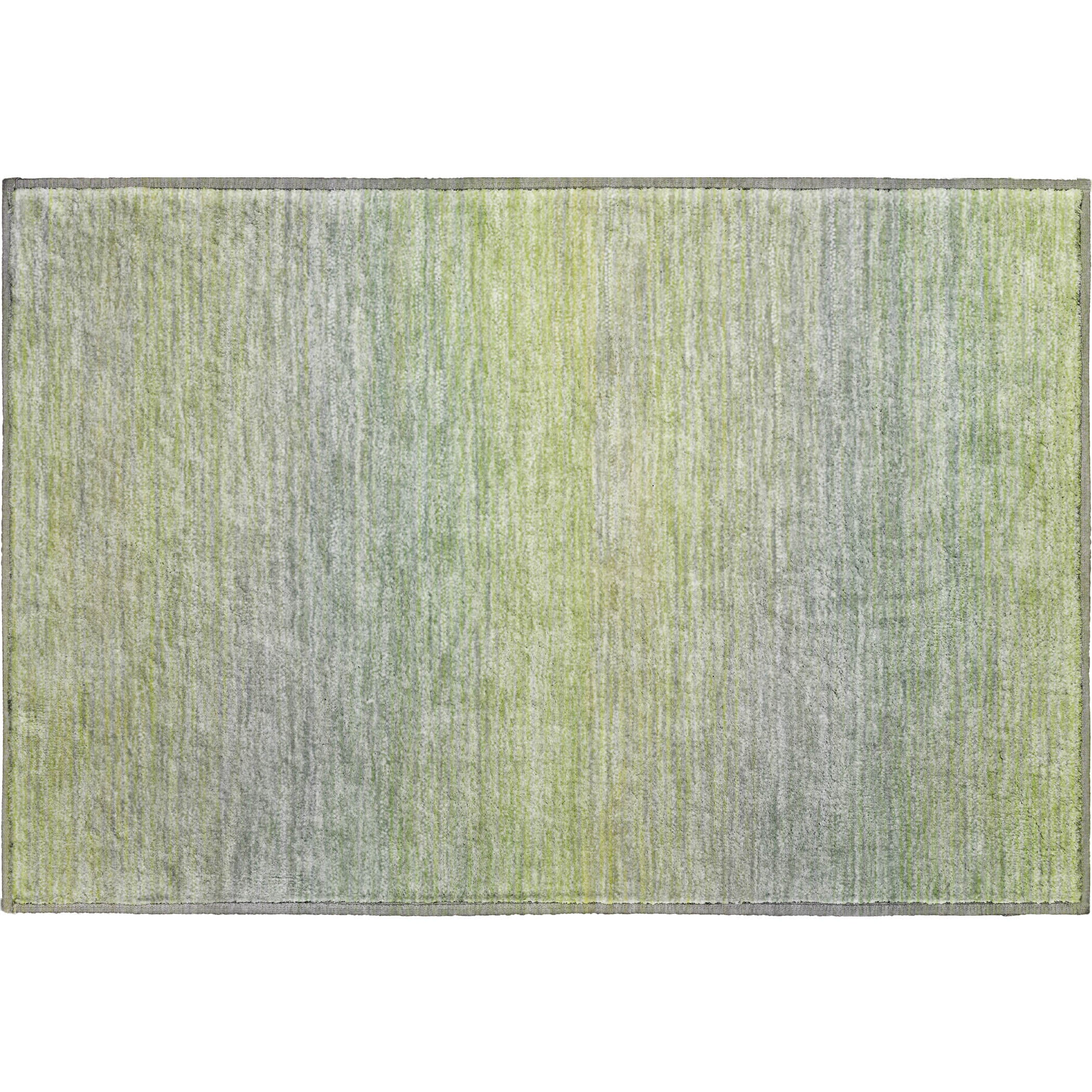 Montevideo Machine Washable Transitional Aloe Green Rug 1'8" x 2'6" #shape_Rectangle