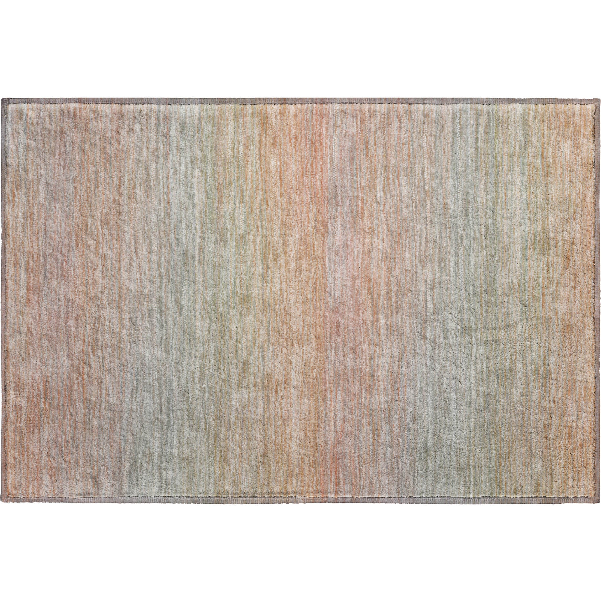 Montevideo Machine Washable Transitional Coral Orange Rug 1'8" x 2'6" #shape_Rectangle