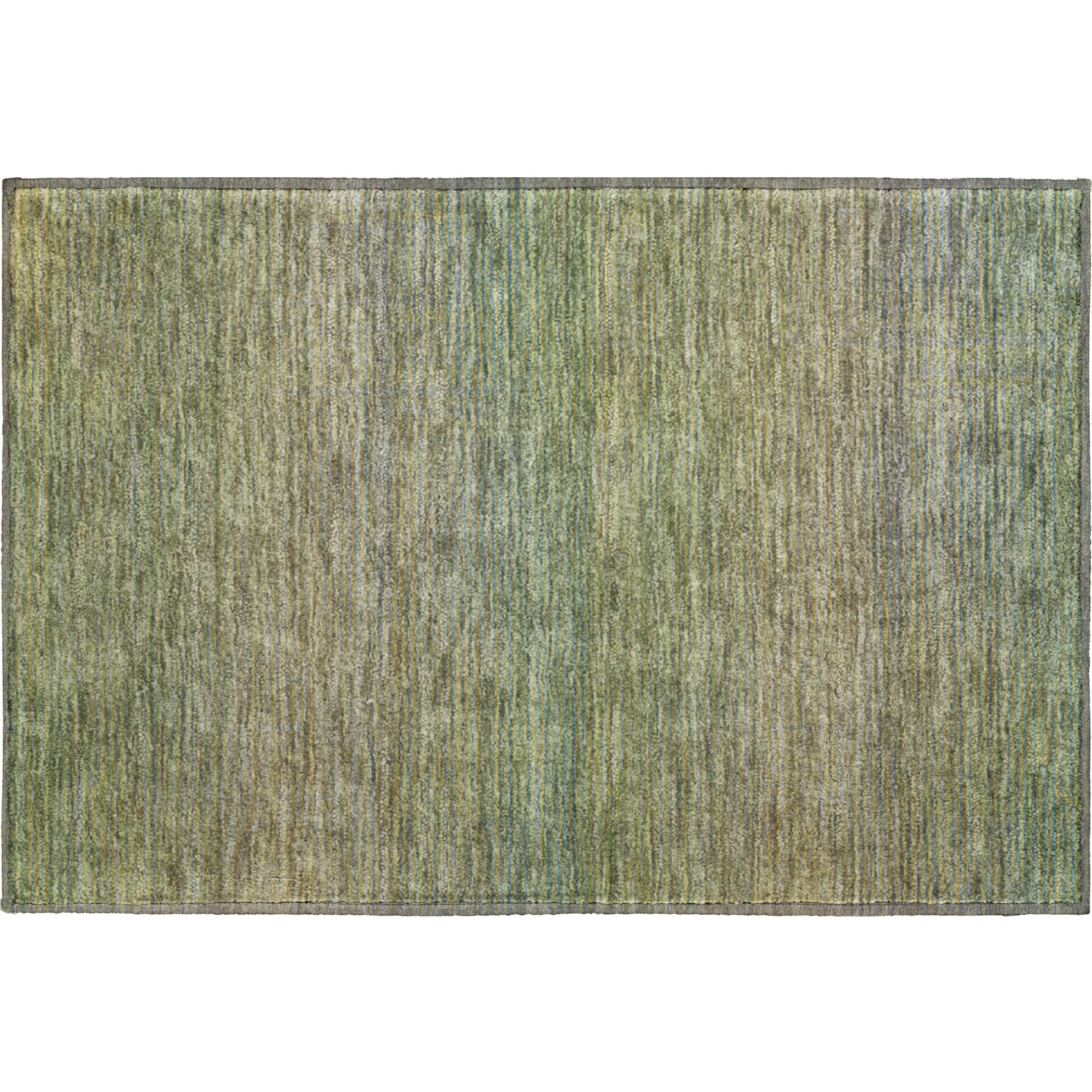 Montevideo Machine Washable Transitional Fern Green Rug 1'8" x 2'6" #shape_Rectangle