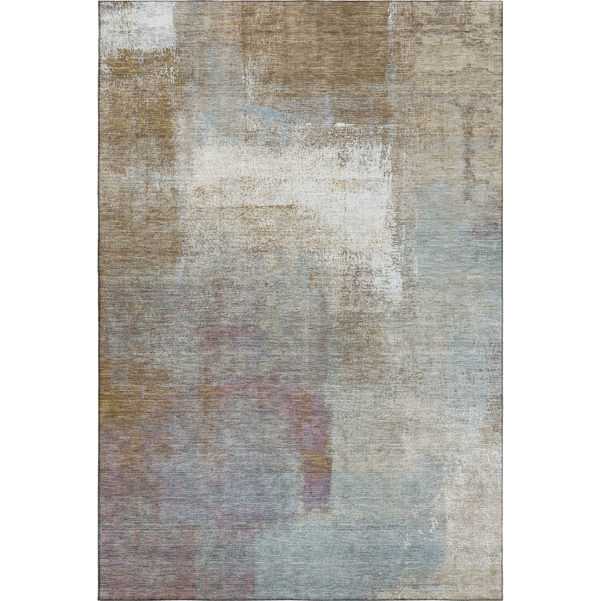 Mostar Machine Washable Transitional Mocha Brown Rug 2'6" x 3'10" #shape_Rectangle