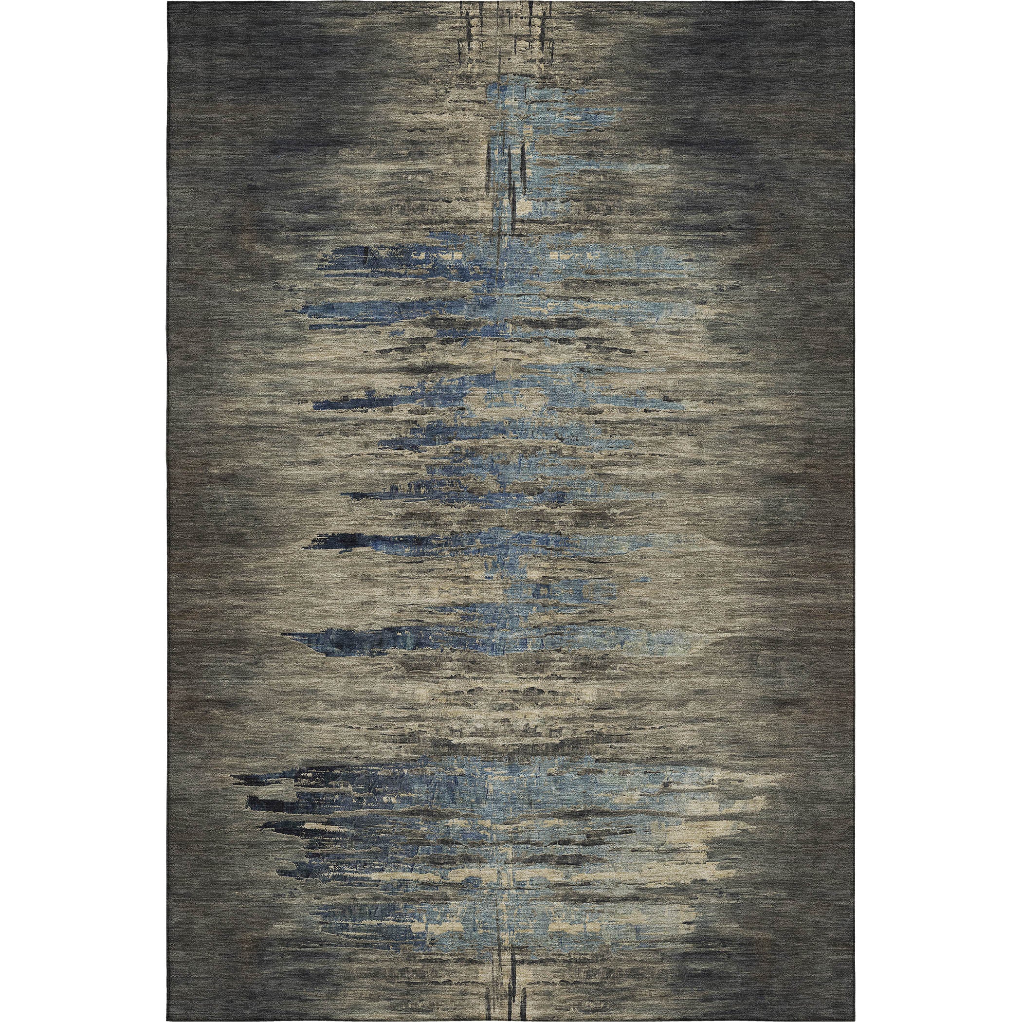 Queenstown Machine Washable Transitional Coffee Brown Rug 2'6" x 3'10" #shape_Rectangle