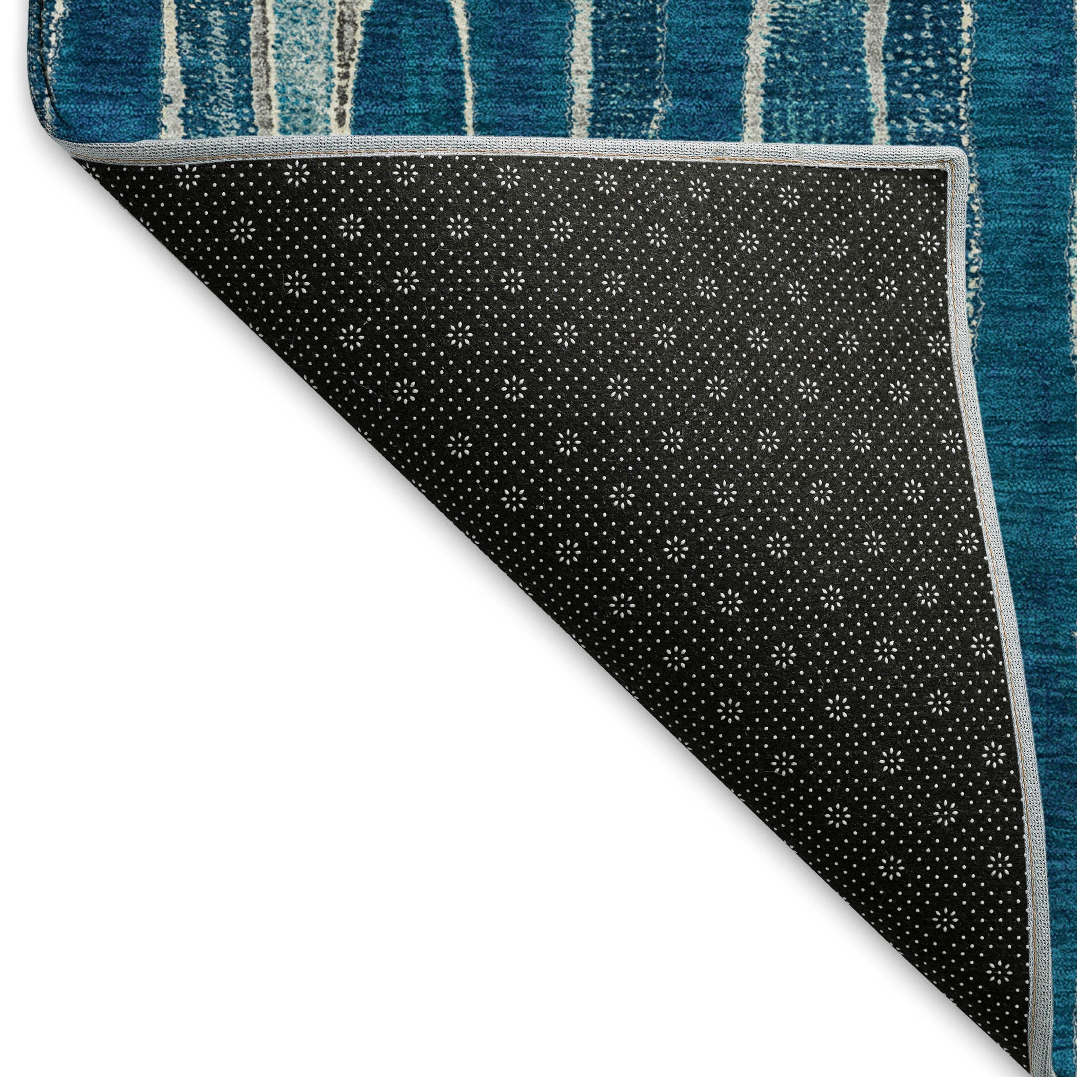 Cusco Machine Washable Transitional Blue Rug 1'8" x 2'6" #shape_Rectangle