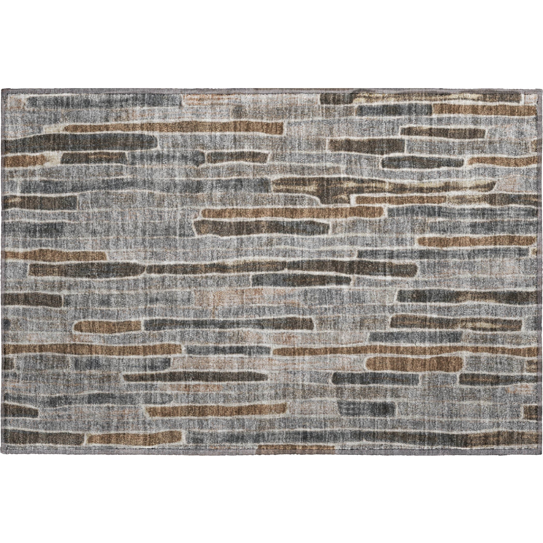 Cusco Machine Washable Transitional Pewter Gray Rug 1'8" x 2'6" #shape_Rectangle