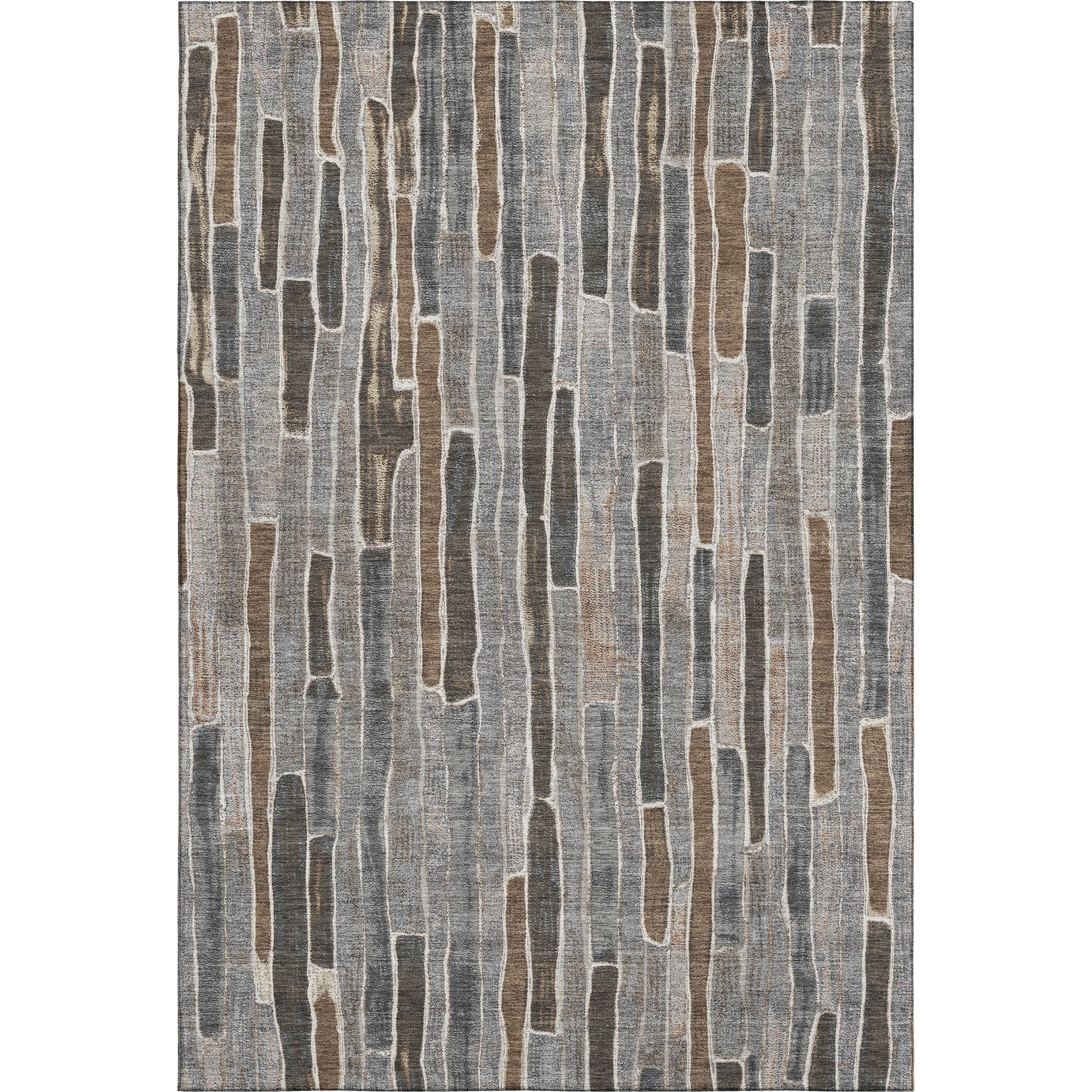 Cusco Machine Washable Transitional Pewter Gray Rug 2'6" x 3'10" #shape_Rectangle