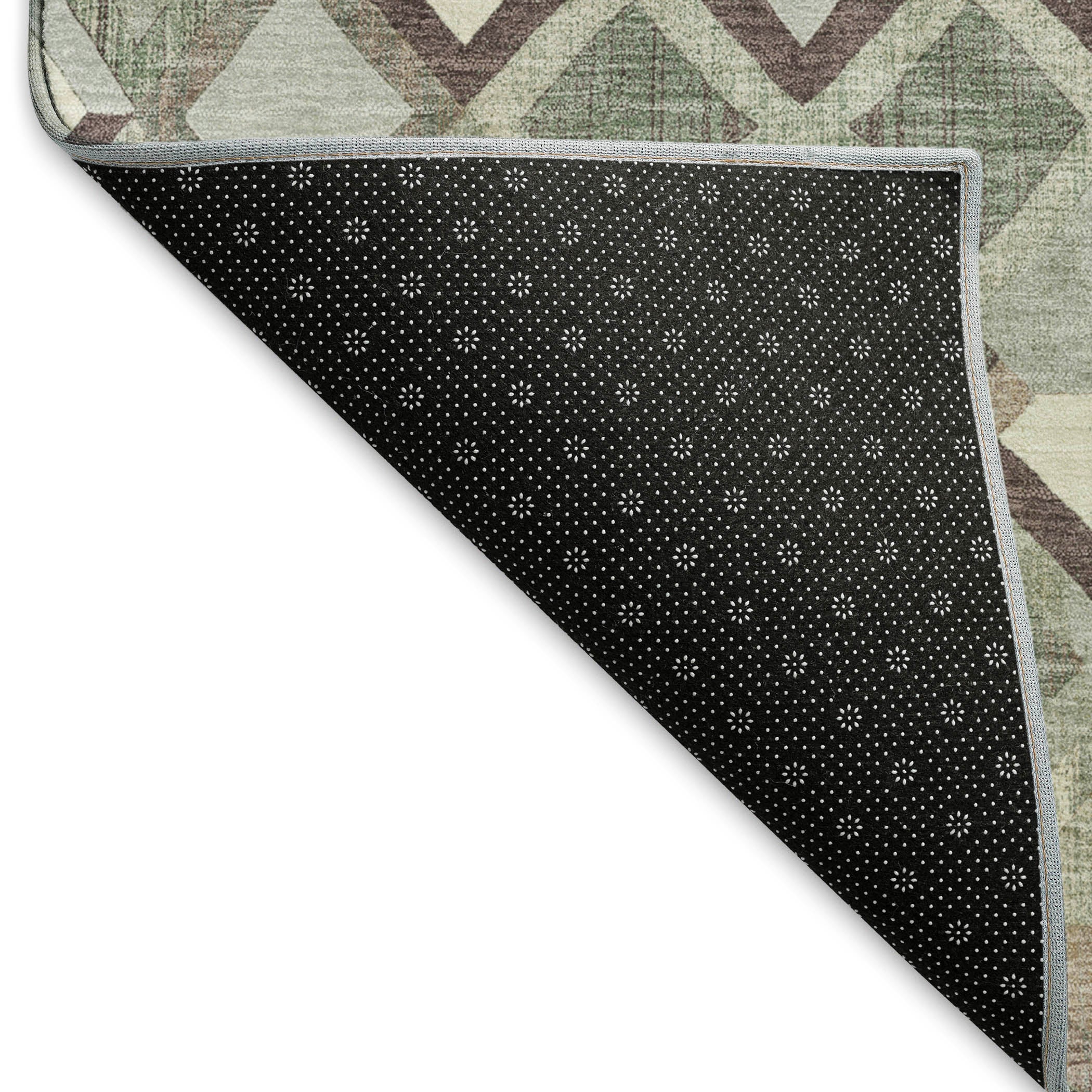 Nairobi Machine Washable Transitional Sage Green Rug 1'8" x 2'6" #shape_Rectangle