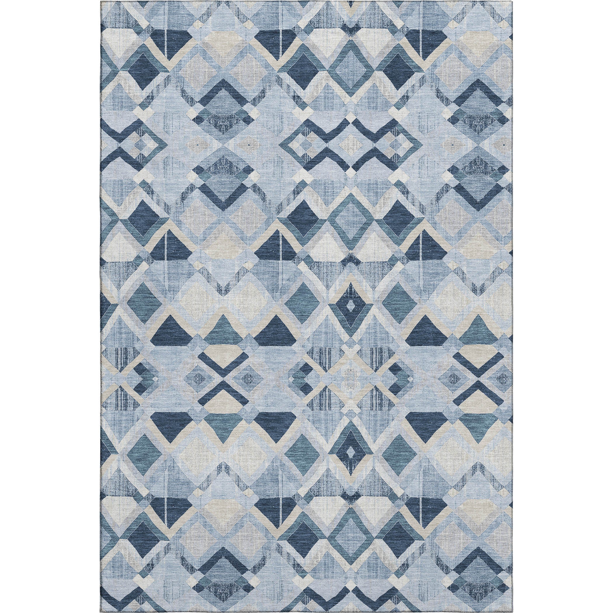Nairobi Machine Washable Transitional Sky Blue Rug 2'6" x 3'10" #shape_Rectangle