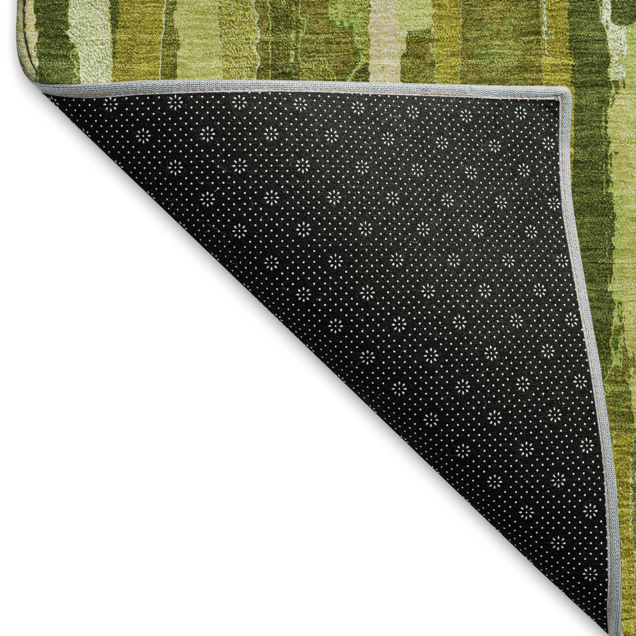 Lucerne Machine Washable Transitional Green Rug 1'8" x 2'6" #shape_Rectangle