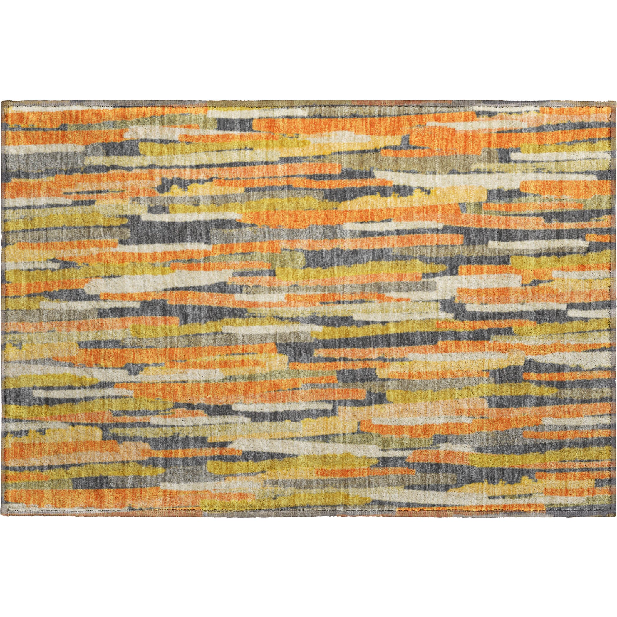 Lucerne Machine Washable Transitional Orange Rug 1'8" x 2'6" #shape_Rectangle