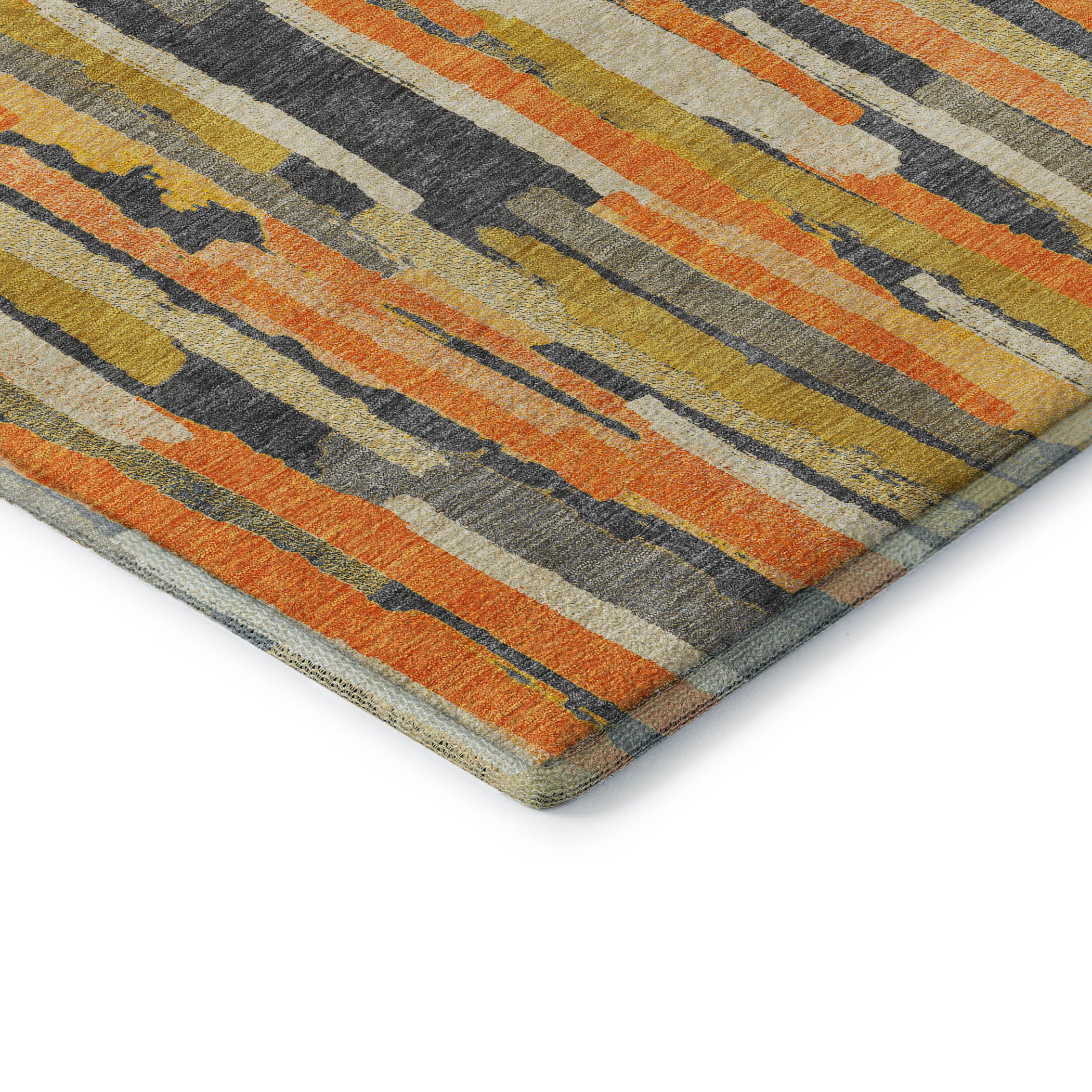 Lucerne Machine Washable Transitional Orange Rug 1'8" x 2'6" #shape_Rectangle