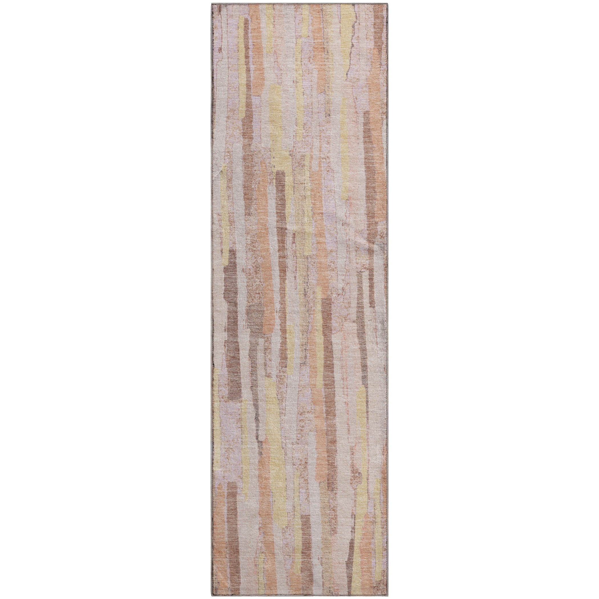 Lucerne Machine Washable Transitional Pink Rug 2'3" x 7'6" #shape_Runner