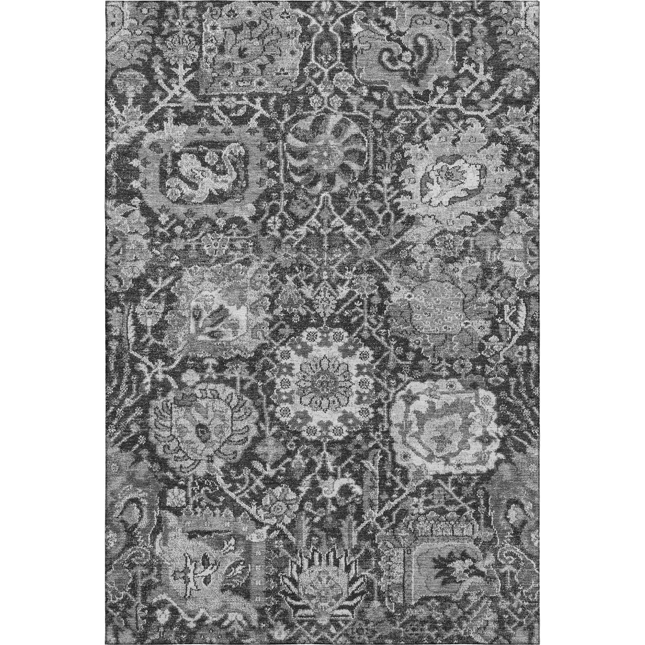Reykjavik Machine Washable Transitional Gray Rug 2'6" x 3'10" #shape_Rectangle