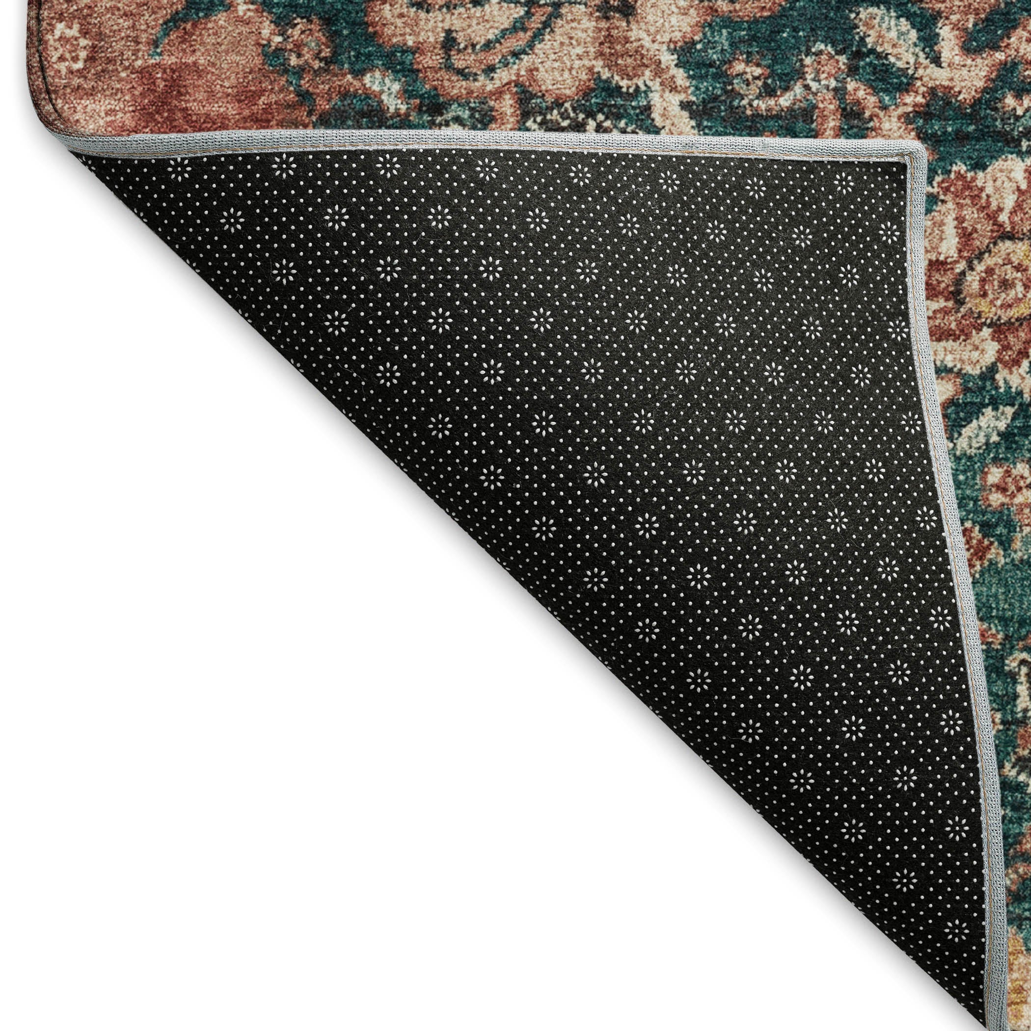 Reykjavik Machine Washable Transitional Salmon Orange Rug 1'8" x 2'6" #shape_Rectangle