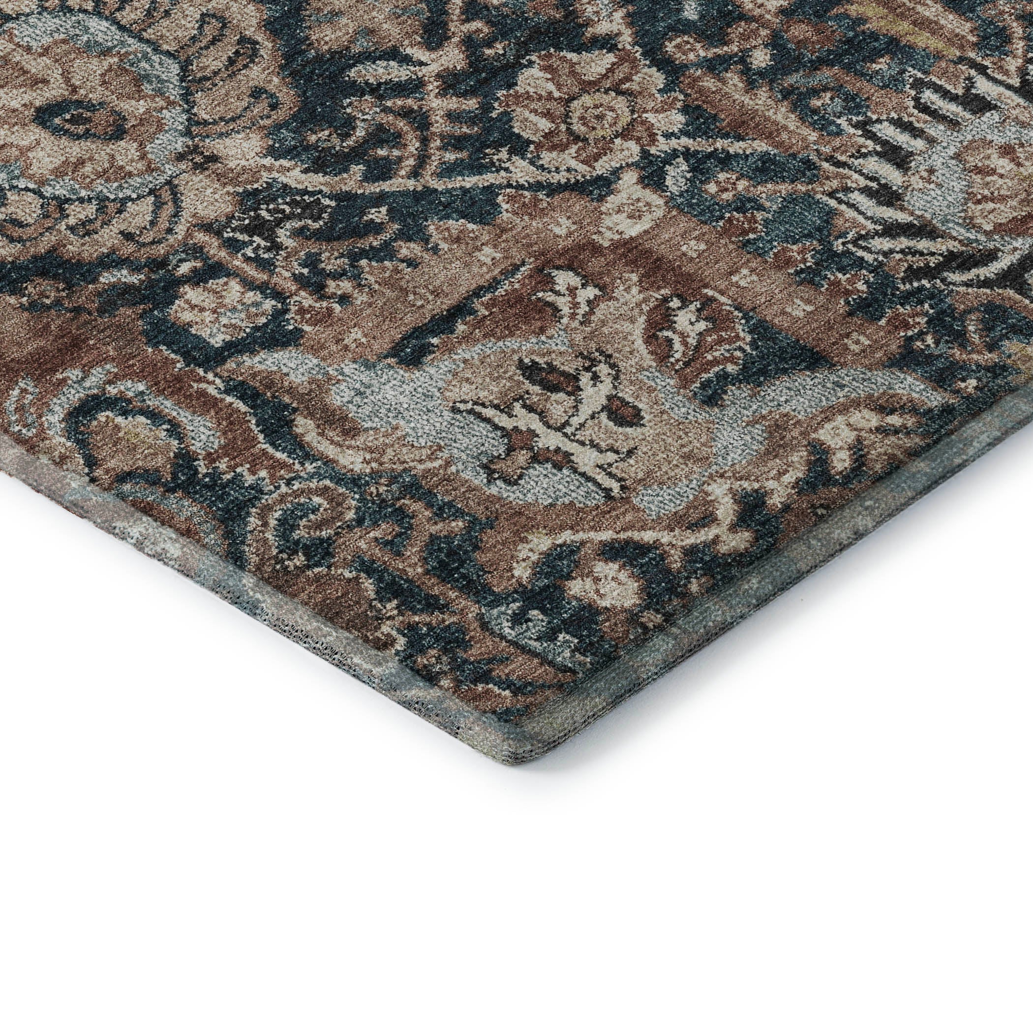 Reykjavik Machine Washable Transitional Taupe Brown Rug 1'8" x 2'6" #shape_Rectangle