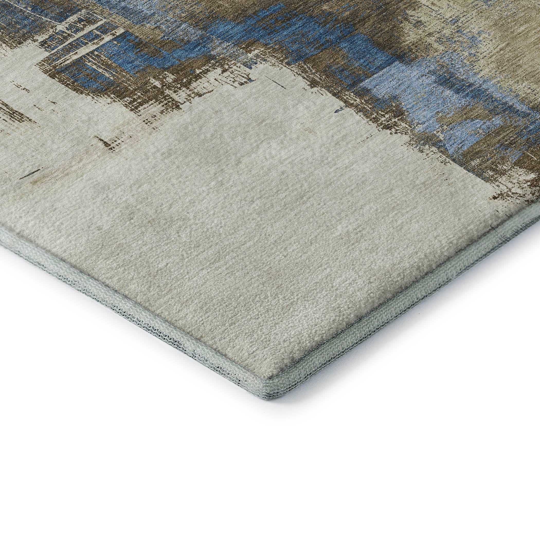 Lucerne Machine Washable Transitional Beige Brown Rug 1'8" x 2'6" #shape_Rectangle