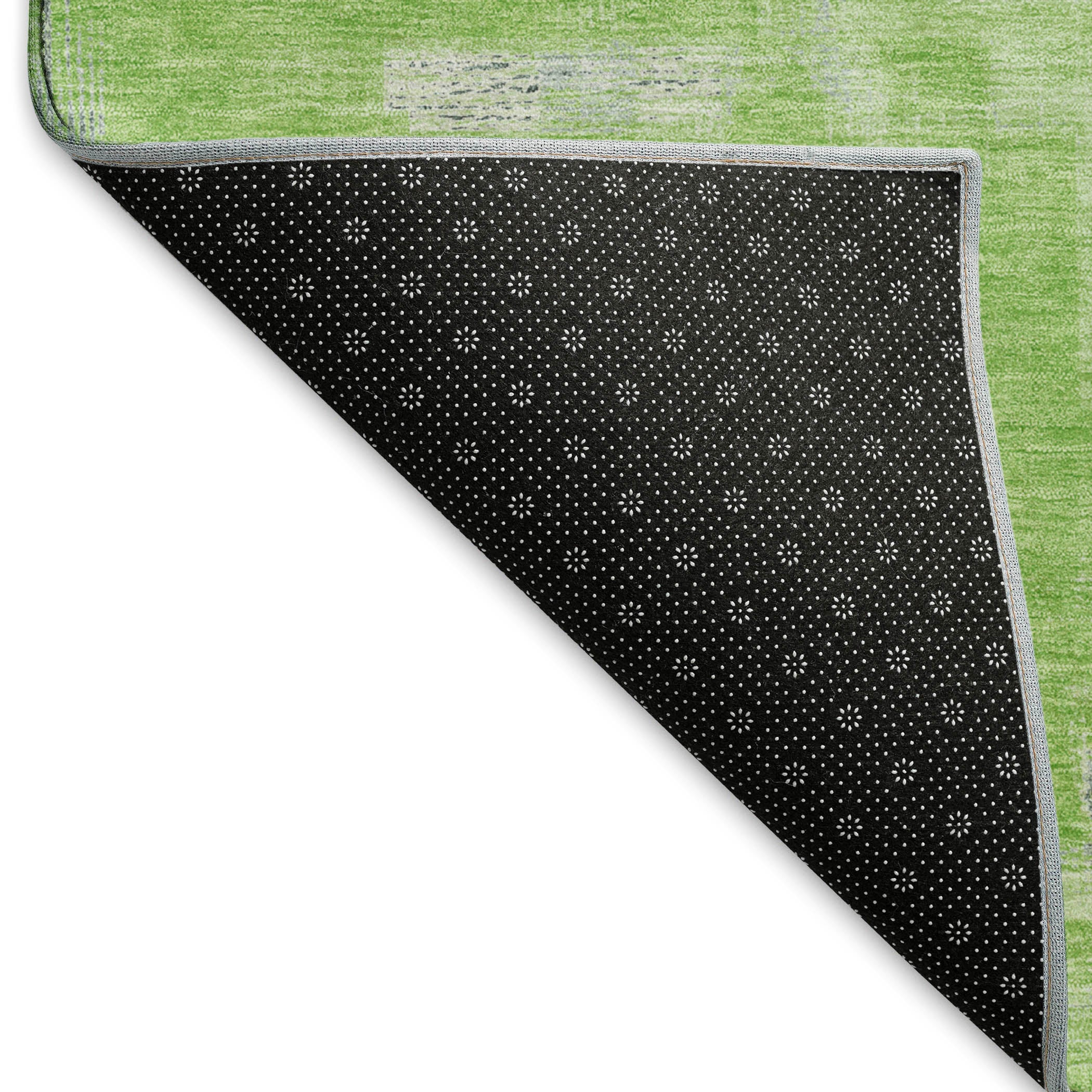 Vienna Machine Washable Transitional Aloe Green Rug 1'8" x 2'6" #shape_Rectangle