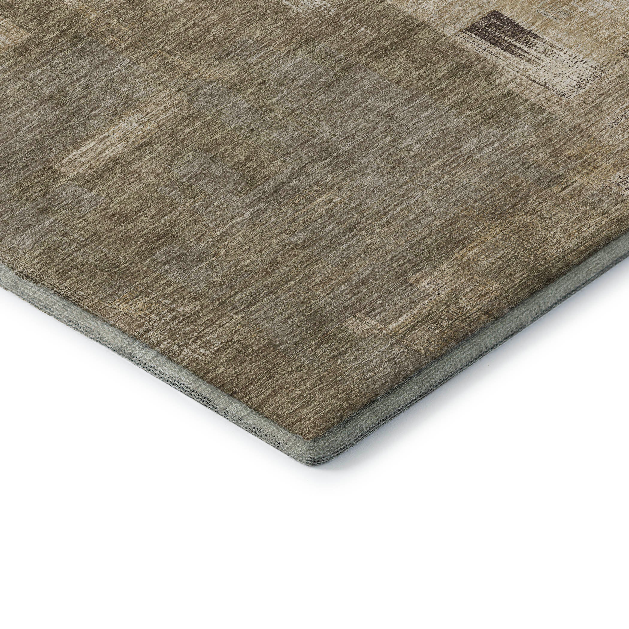 Vienna Machine Washable Transitional Mocha Brown Rug 1'8" x 2'6" #shape_Rectangle